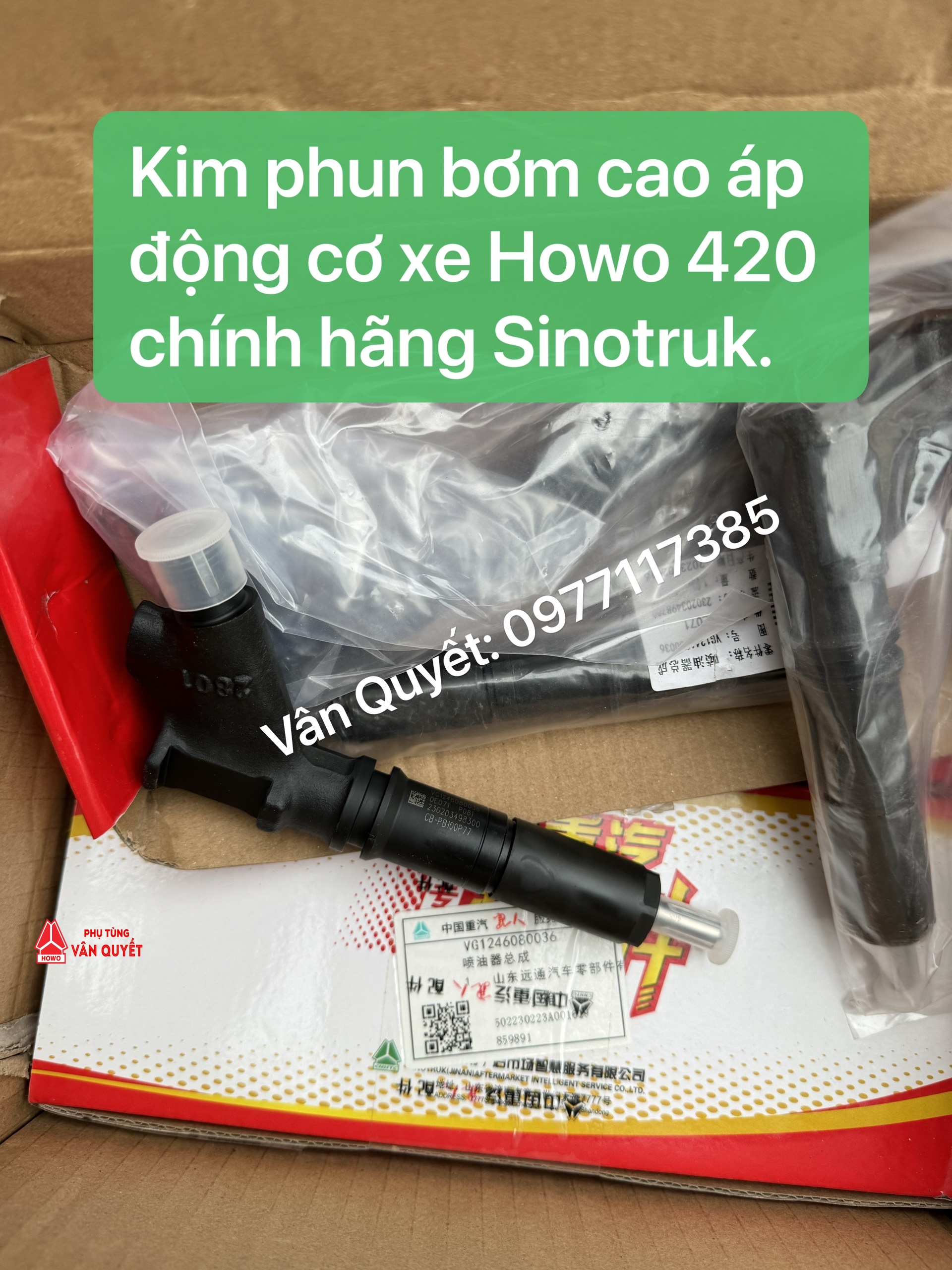 Bán kim phun bơm cao áp động cơ xe Howo 420 máy cơ chính hãng. VG1246080036