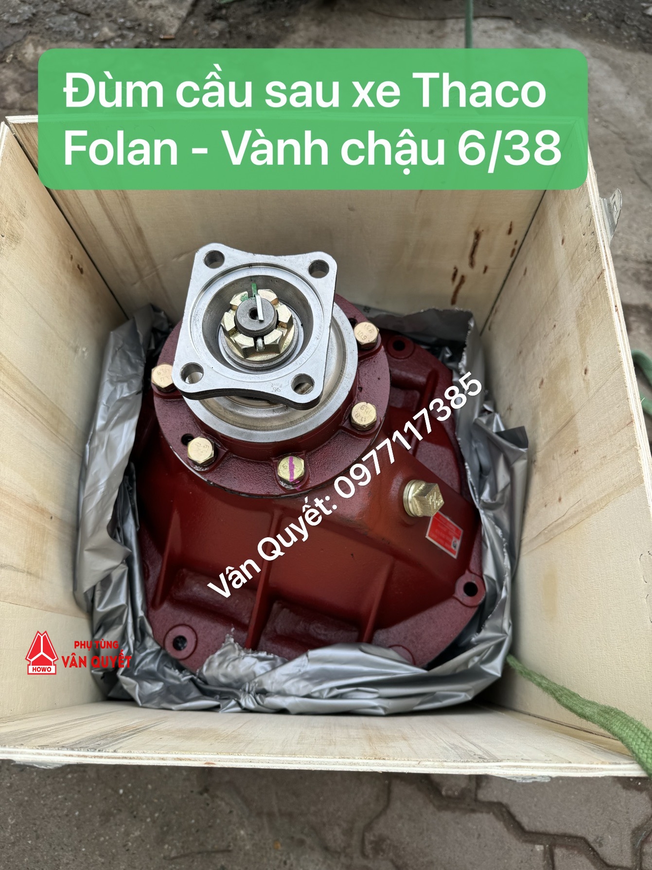 Bán bộ đùm cầu tổng thành 6/38 lắp xe Thaco Forland 6 tấn