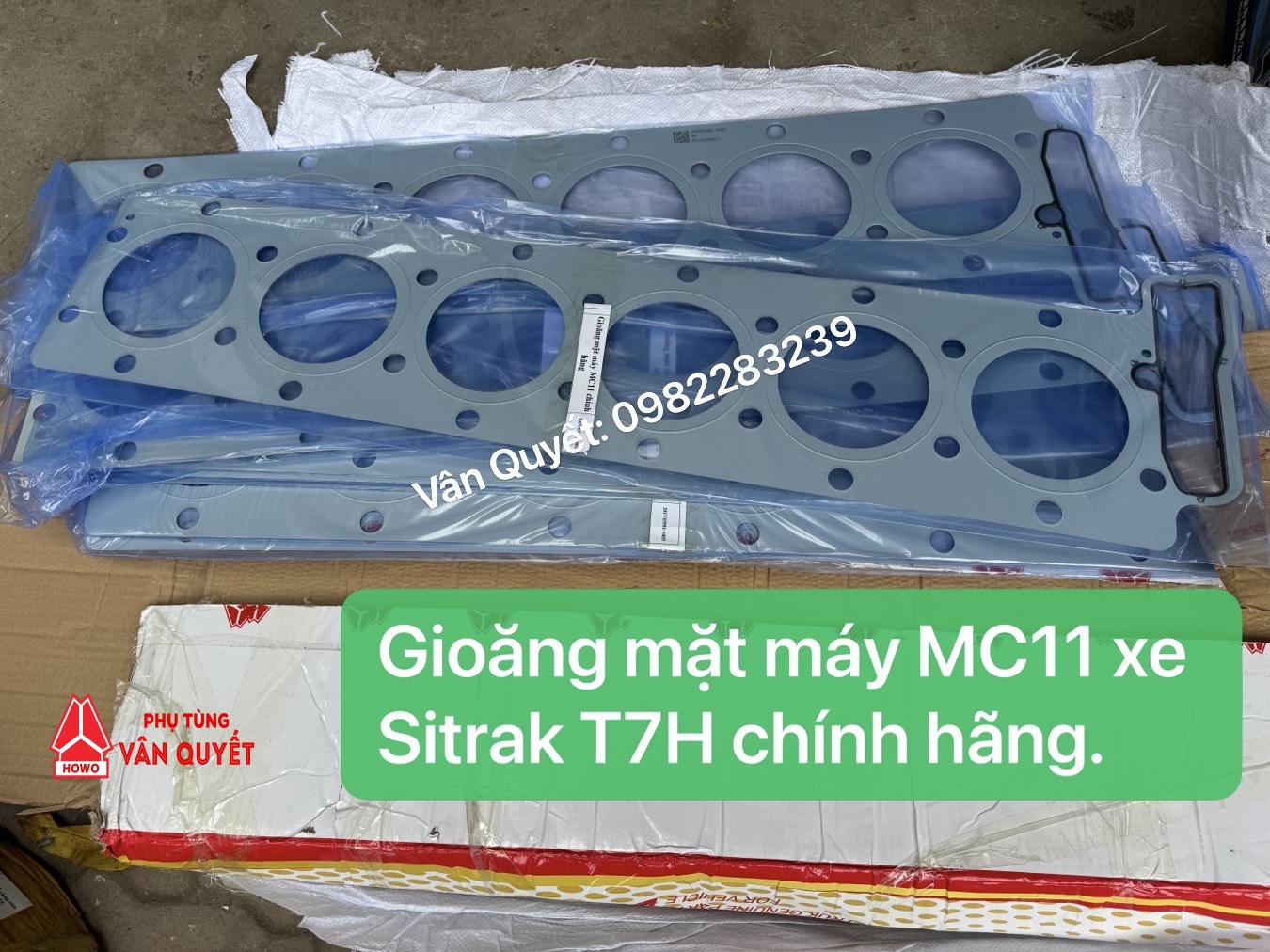 Bán gioăng mặt máy động cơ MC11, bán gioăng phớt đại tu động cơ Man MC11 xe Howo Sitrak T7H, NX440