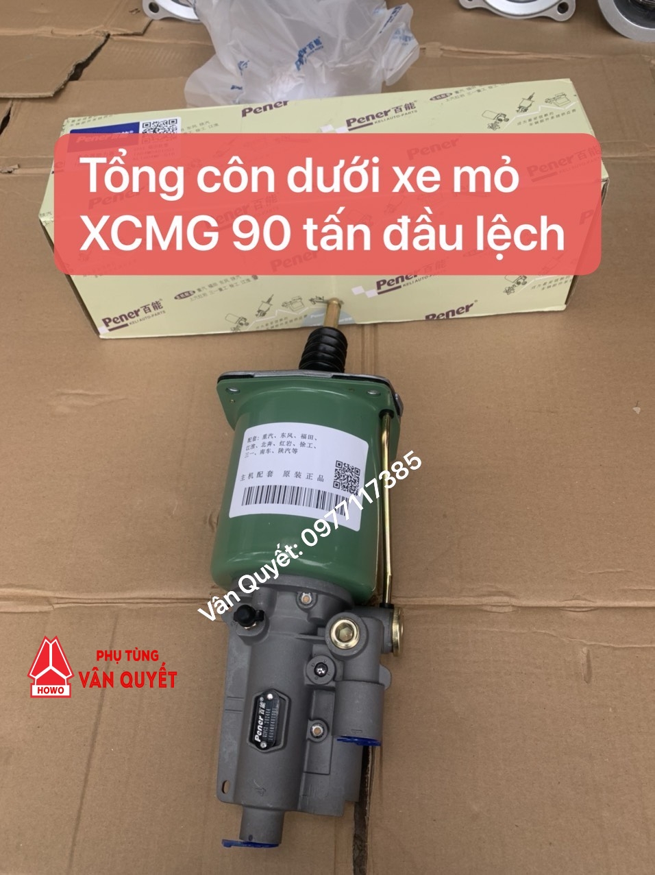 Bán trợ lực côn dưới xe 90 tấn XCMG, trợ lực tổng côn dưới xe XCMG 90 tấn, trợ lực côn dưới xe tải Auman