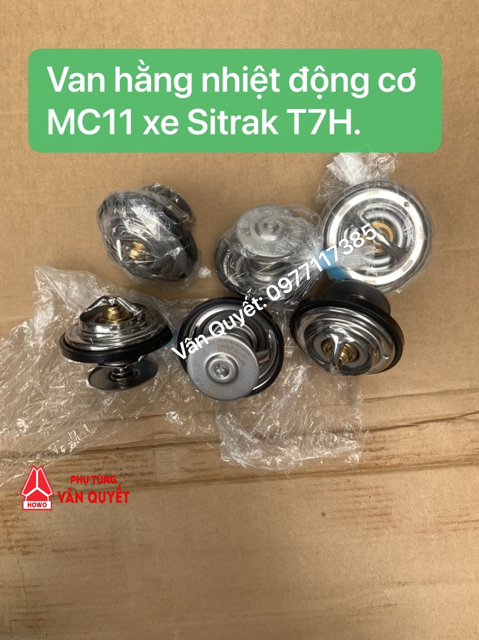 Bán van hằng nhiệt động cơ MC11, ruột van hằng nhiết xe sitrak T7H-440 - 201V06402-6005