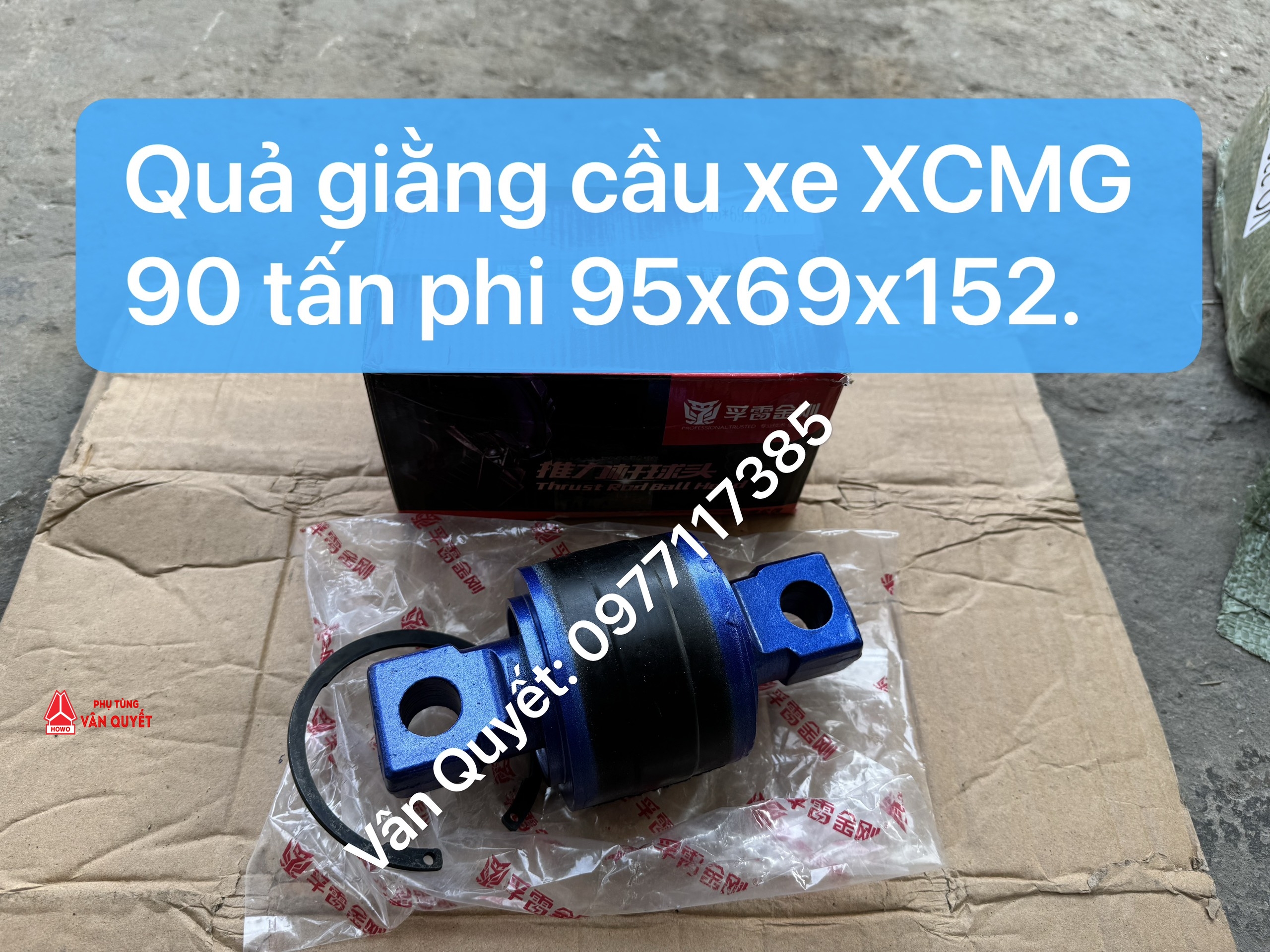 Quả giằng cầu xe mỏ 90 tấn XCMG - phi 95x69x152