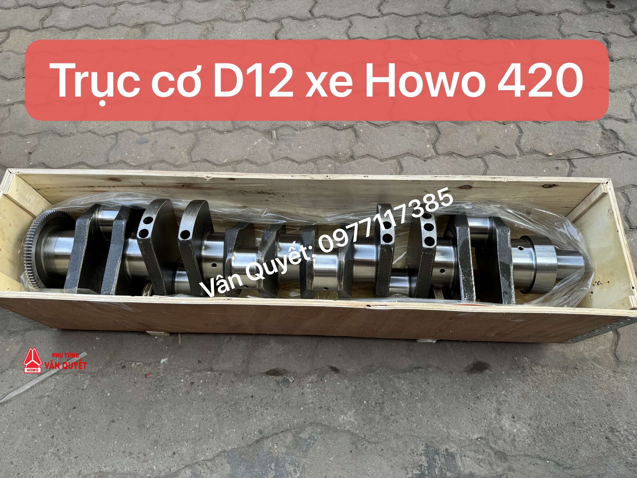 Bán trục cơ D12 lắp xe Howo 420 - AZ1246020013