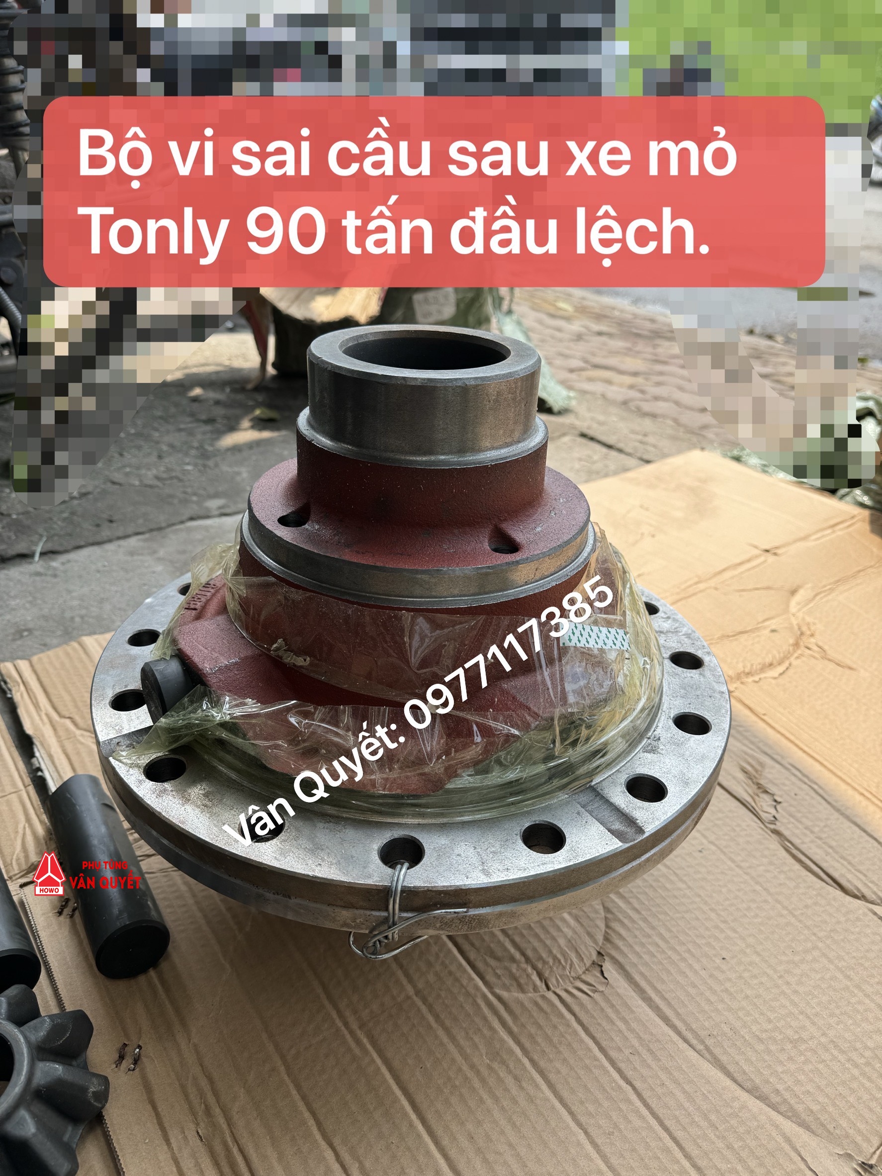 Bộ vi sai cầu sau tổng thành xe Tonly 90 tấn đầu lệch cầu HD469 - Bộ vi sai cầu giữa xe Tonly