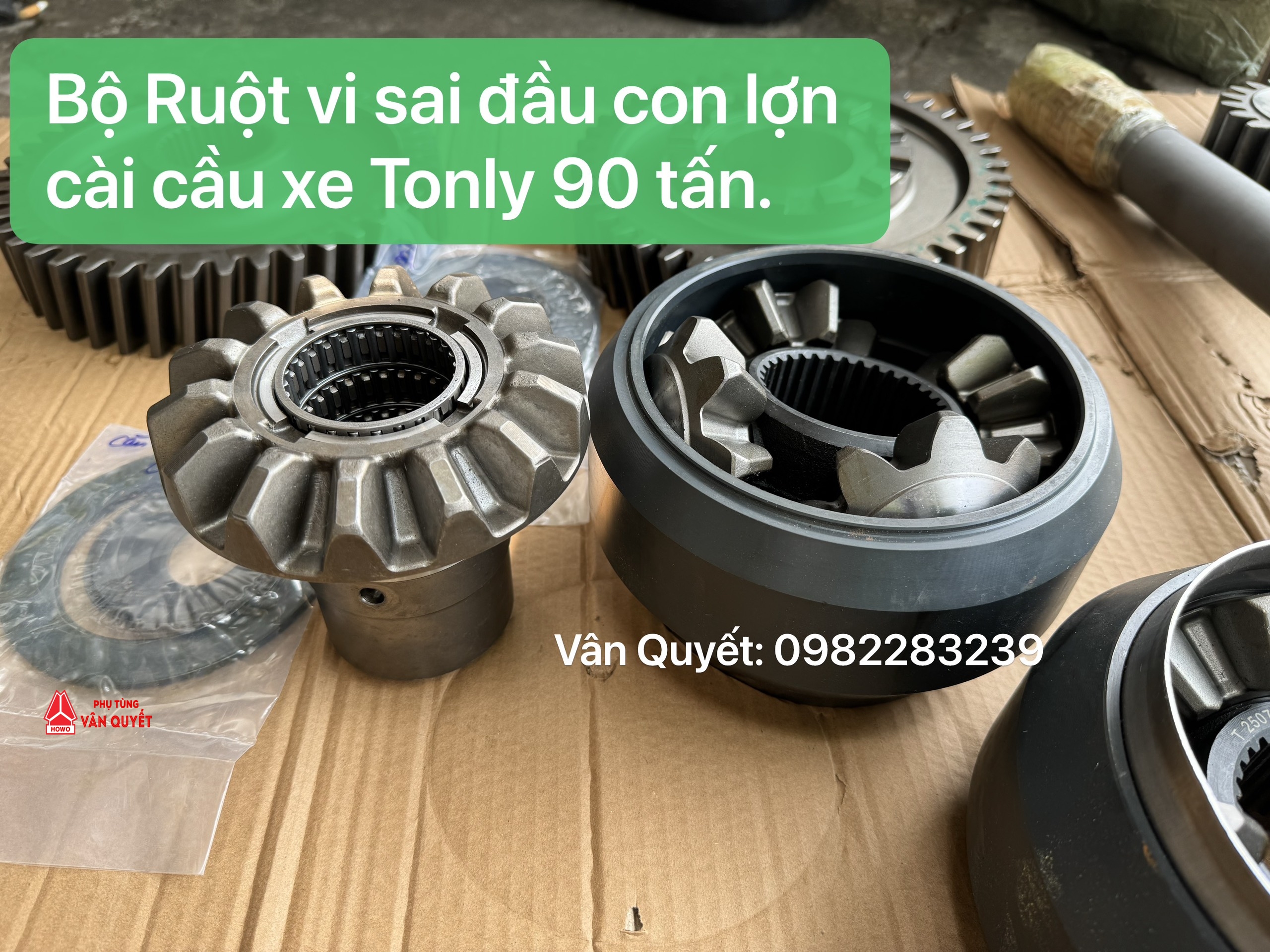 Bán bánh răng, ruột vi sai đầu con lợn cài cầu xe Tonly 90 tấn đầu lệch cầu HD469