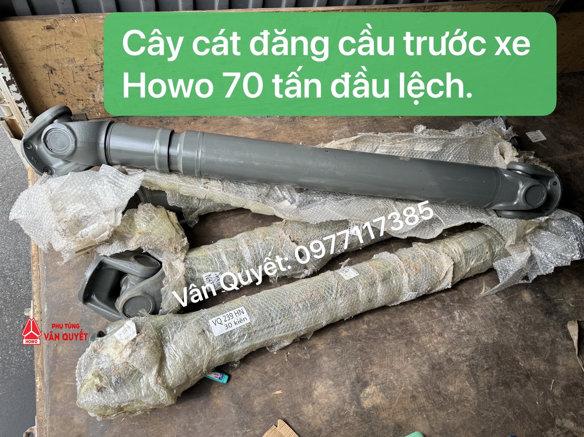 Bán cây cát đăng nối cầu trước, cầu giữa xe howo 70 tấn dài 1m68, 1m70, 1m80