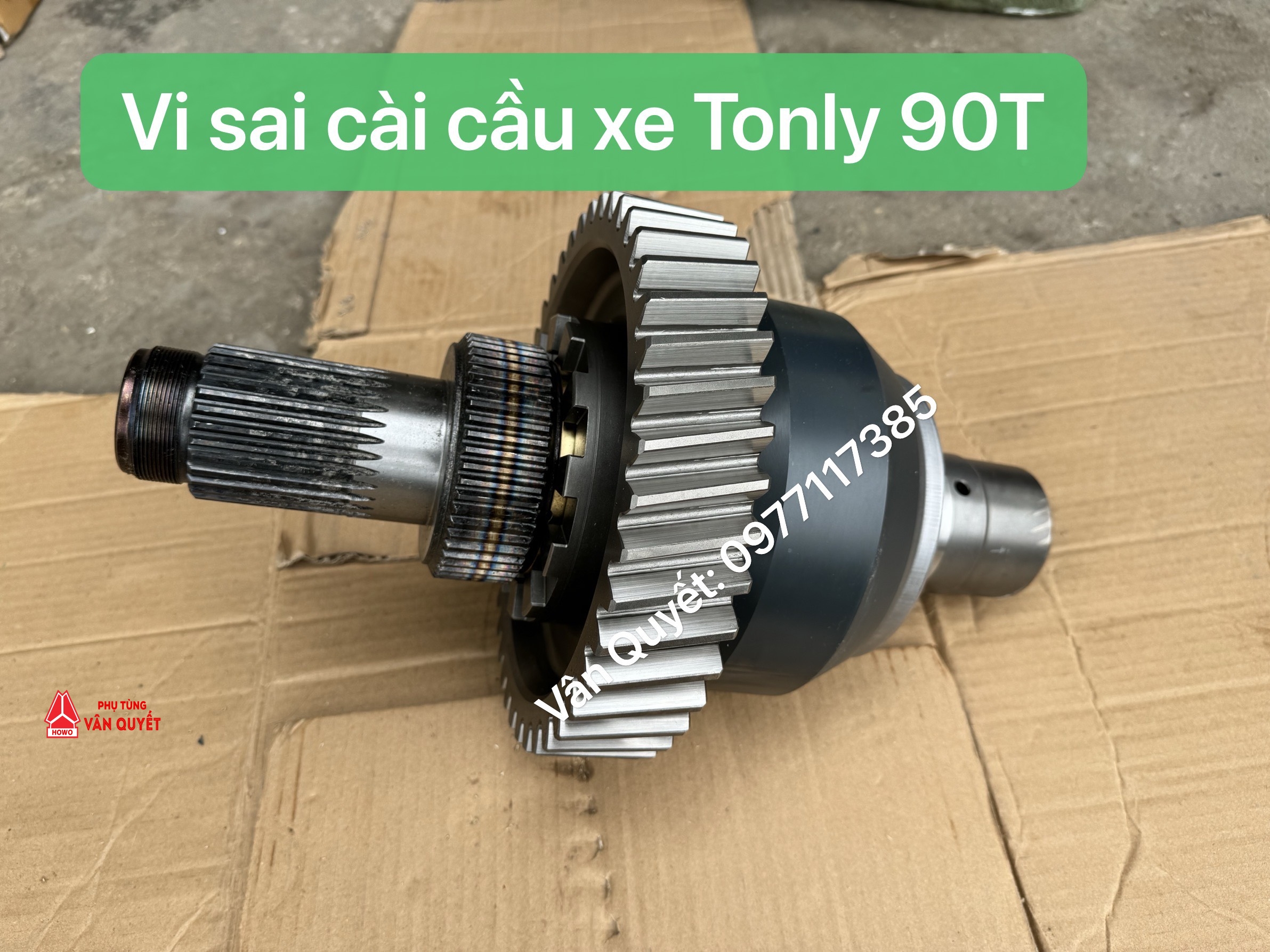 Bộ vi sai con lợn cài cầu xe Tonly 90 tấn đầu lệch