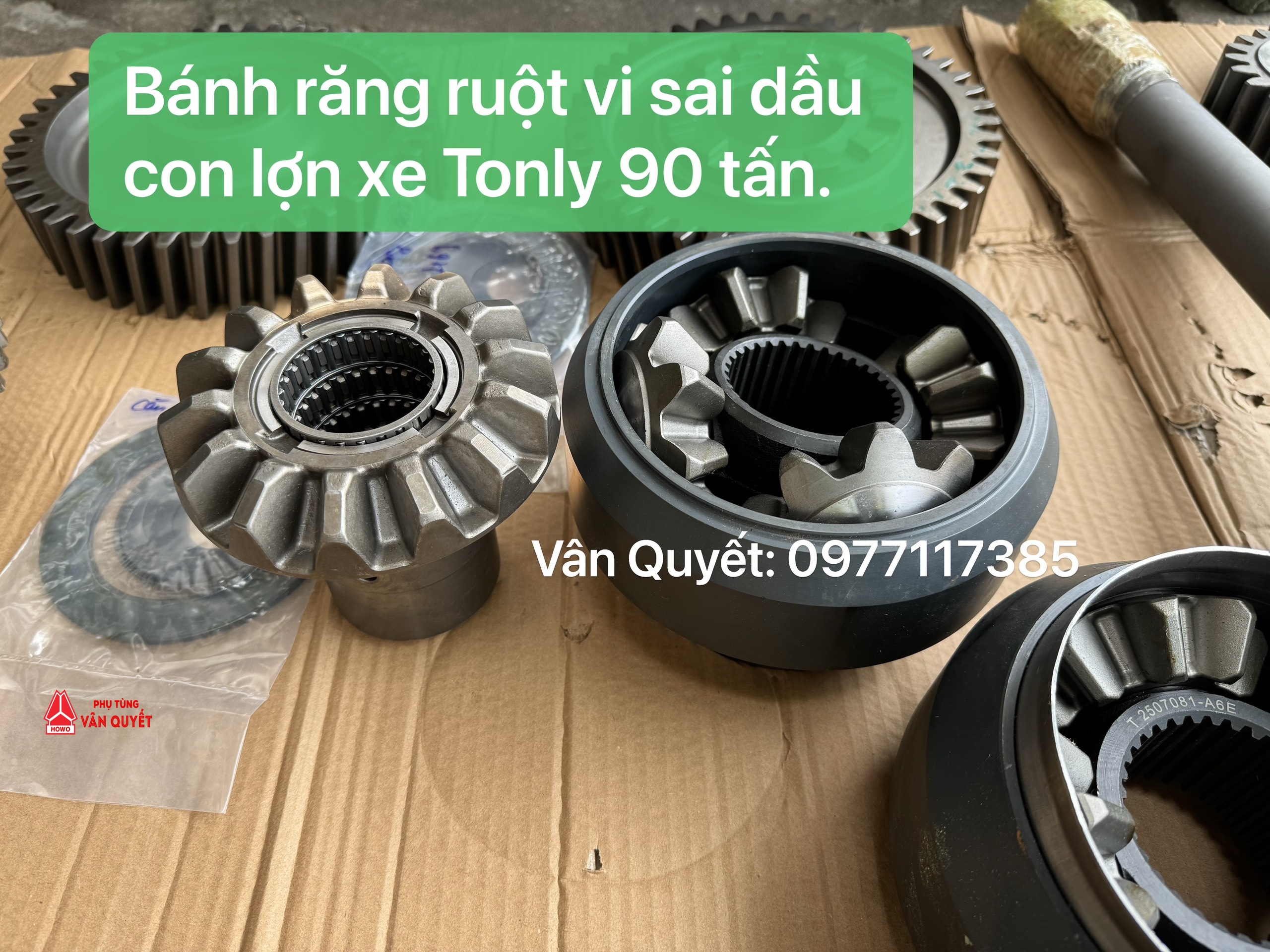 Bộ ruột vi sai con lợn cài cầu xe Tonly 90 tấn