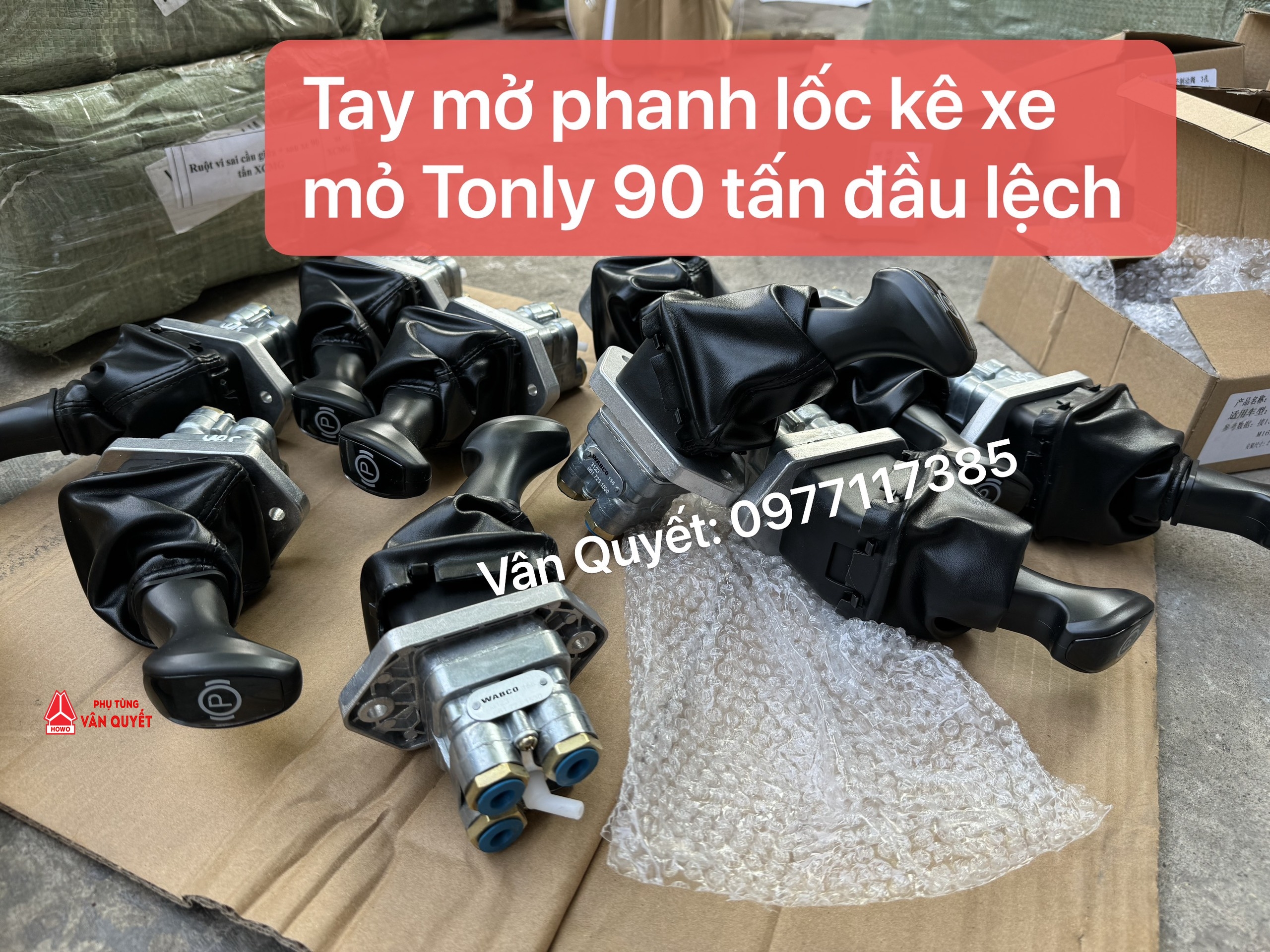 Tay phanh lốc kê xe Tonly 90 tấn, Bán tay mở phanh locke xe Tonly TL875K - TL875B