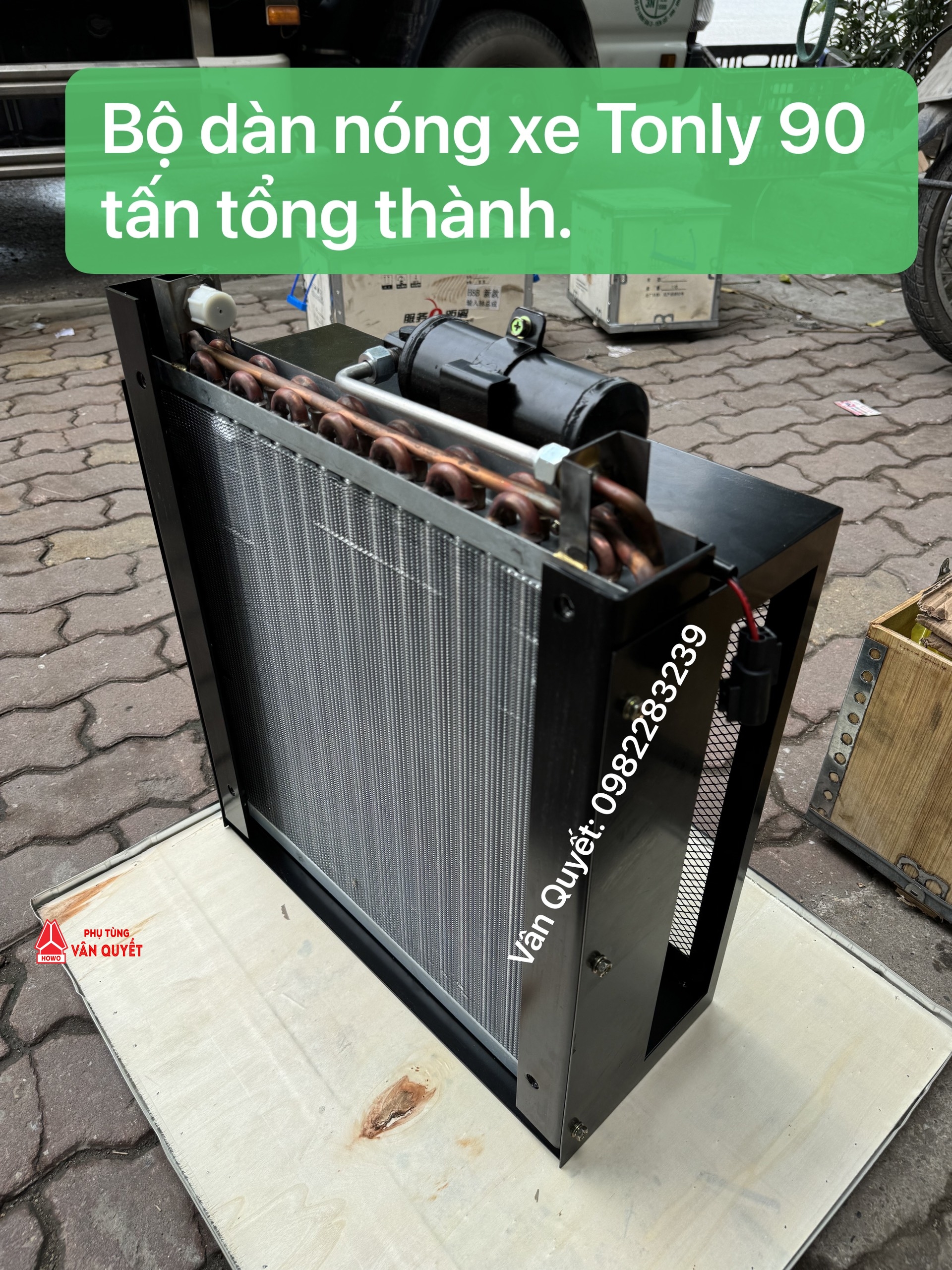 Bộ dàn nóng tổng thành xe Tonly 90 tấn, Hộp giàn nóng tổng thành xe Tonly TL875K - TL875B.