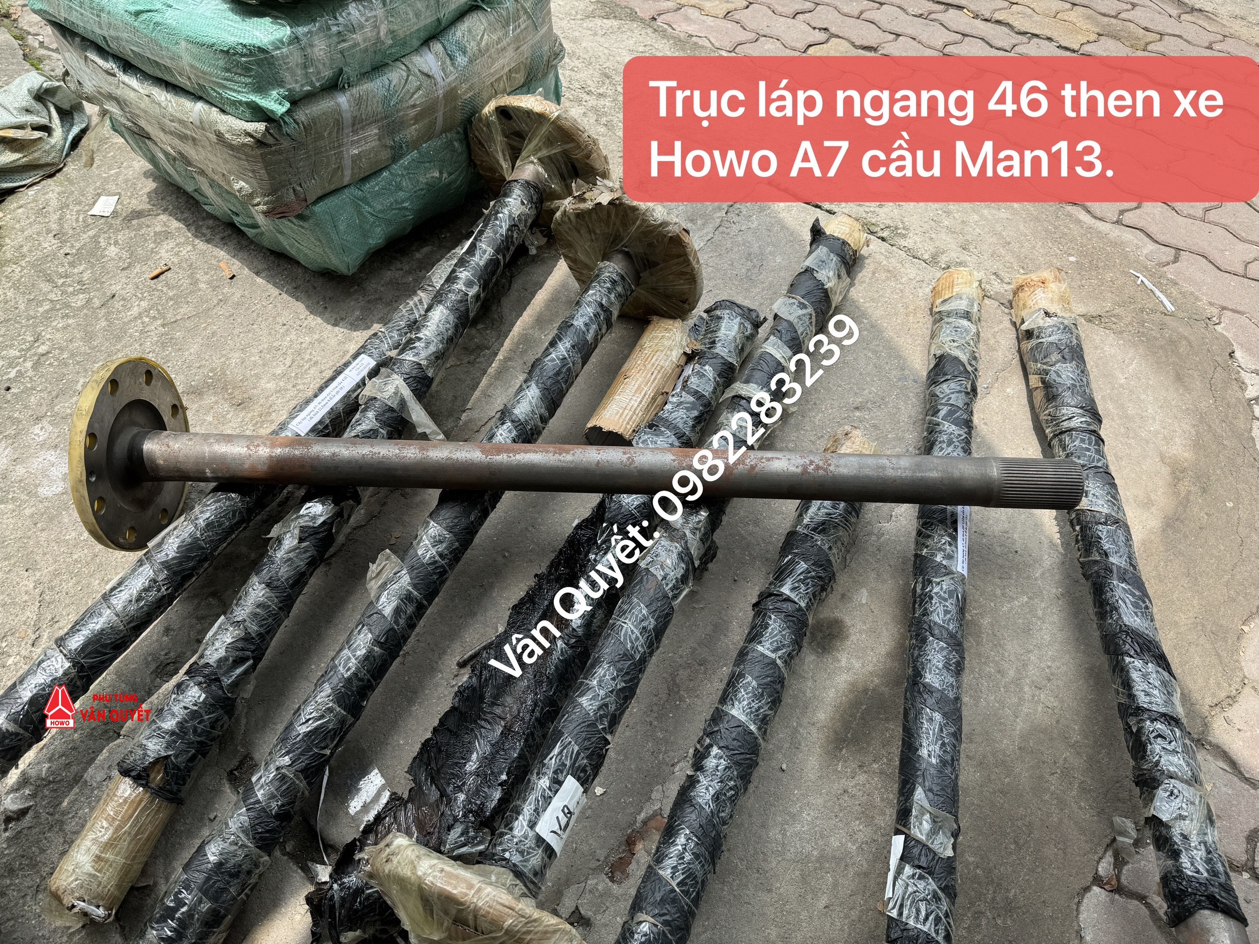 Bán trục láp ngang 46 then, 31 then, cây láp ngang 46 then, 31 then cầu láp Man MCY-13 lắp xe Howo A7 cầu láp