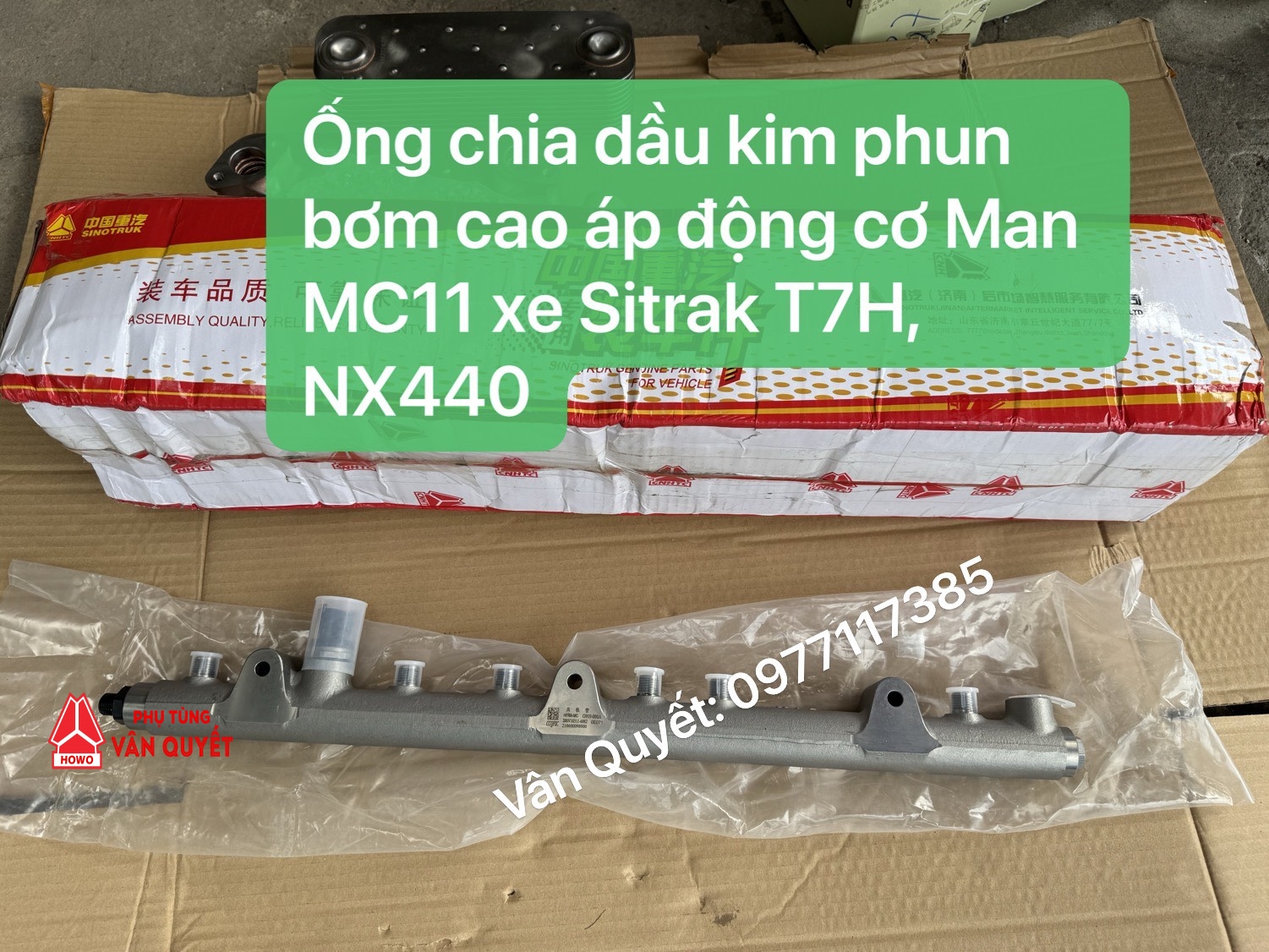 Bán ống thanh chia dầu kim phun động cơ Man MC11 xe Howo Sitrak T7H, NX440. 200V-10311-6082