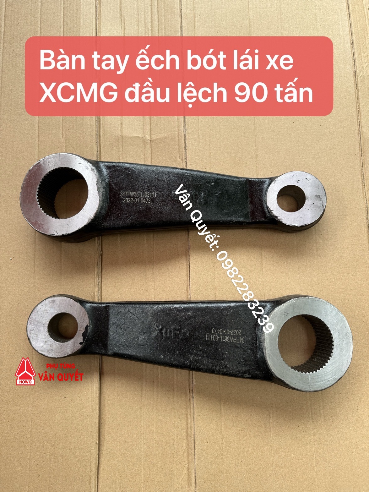 Bàn tay ếch bót lái xe mỏ 90 tấn XCMG, Tay bót lái xe 90 tấn XCMG. 34TFW361L-03111