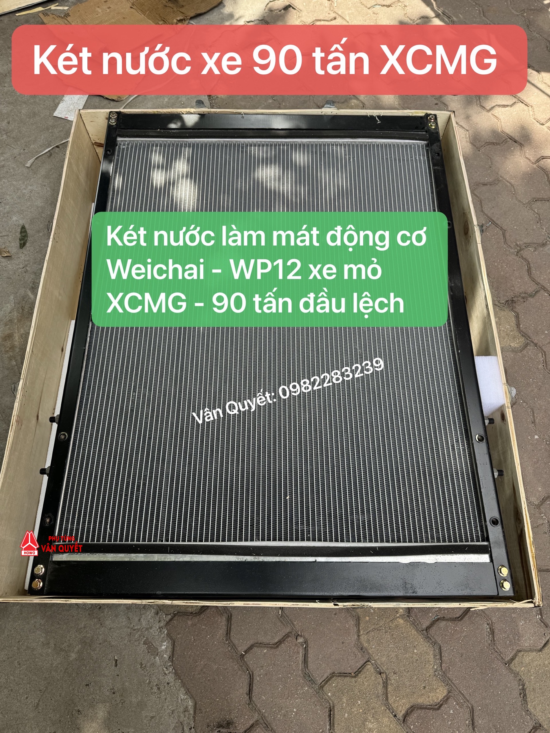 Bán két nước làm mát động cơ xe XCMG 90 tấn dùng động cơ Weichai WP12