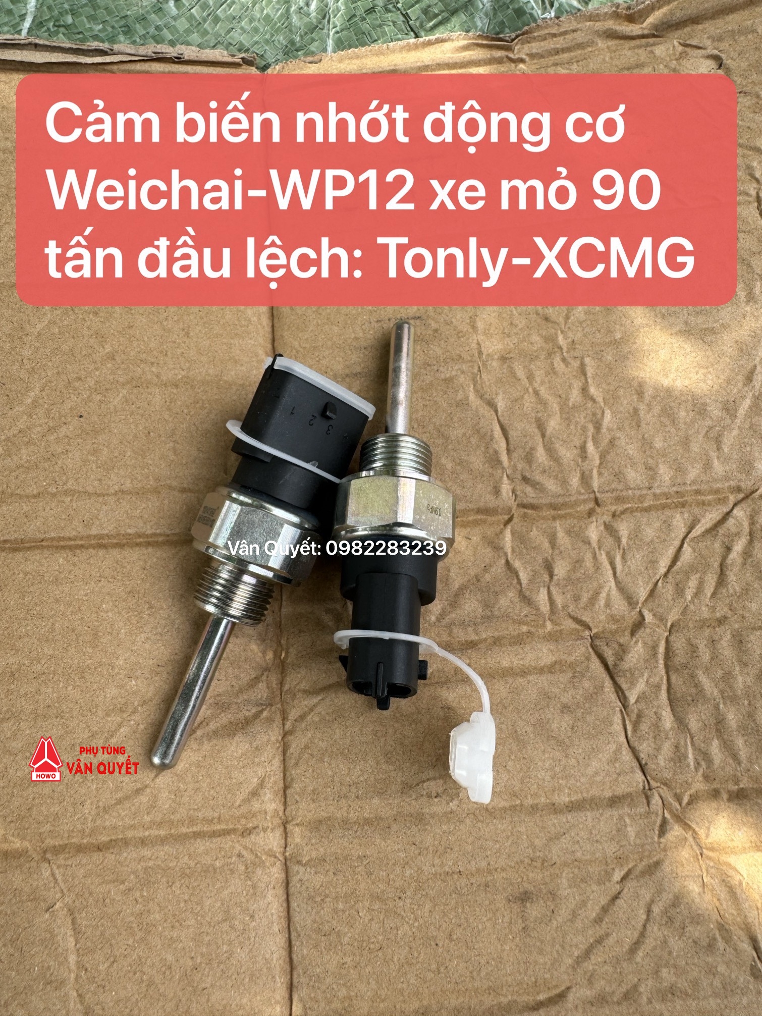 Cảm biến nhớt động cơ Weichai WP12 xe mỏ 90 tấn Tonly - XCMG - MT86 - Selta - Weichai.