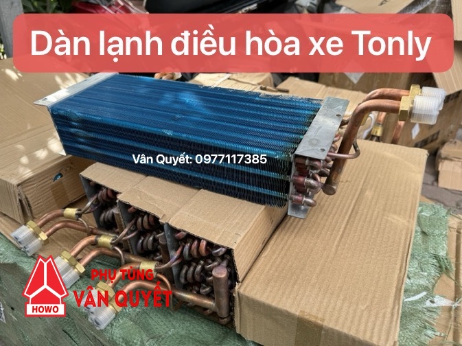 Dàn lạnh điều hòa xe Tonly TL875K - TL875B. Giàn lạnh điều hòa xe mỏ 90 tấn Tonly đầu lệch.