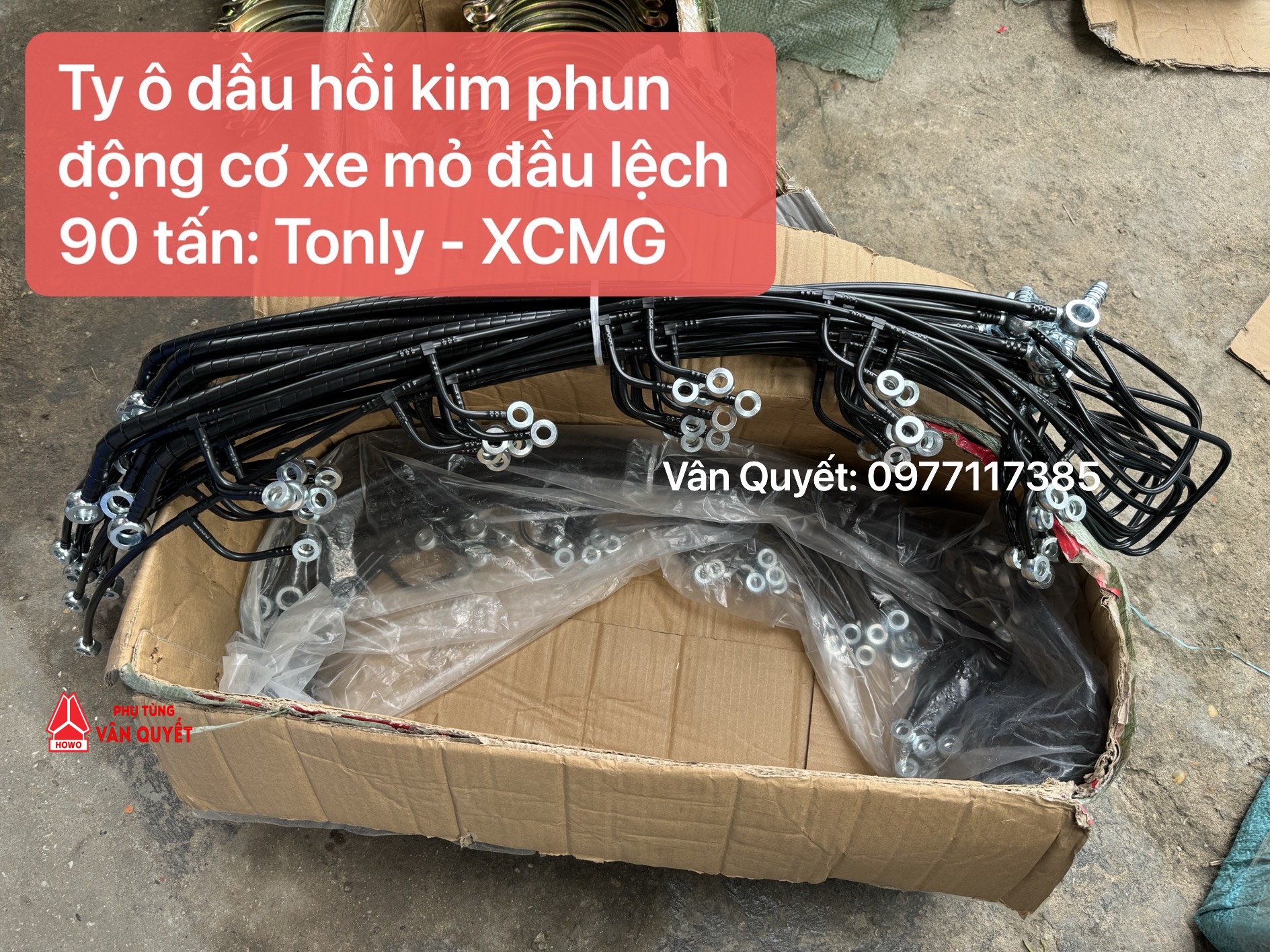 Bán ty ô dầu hồi kim phun động cơ Weichai WP12 xe mỏ 90 tấn đầu lệch Tonly - XCMG - MT86 - Selta.