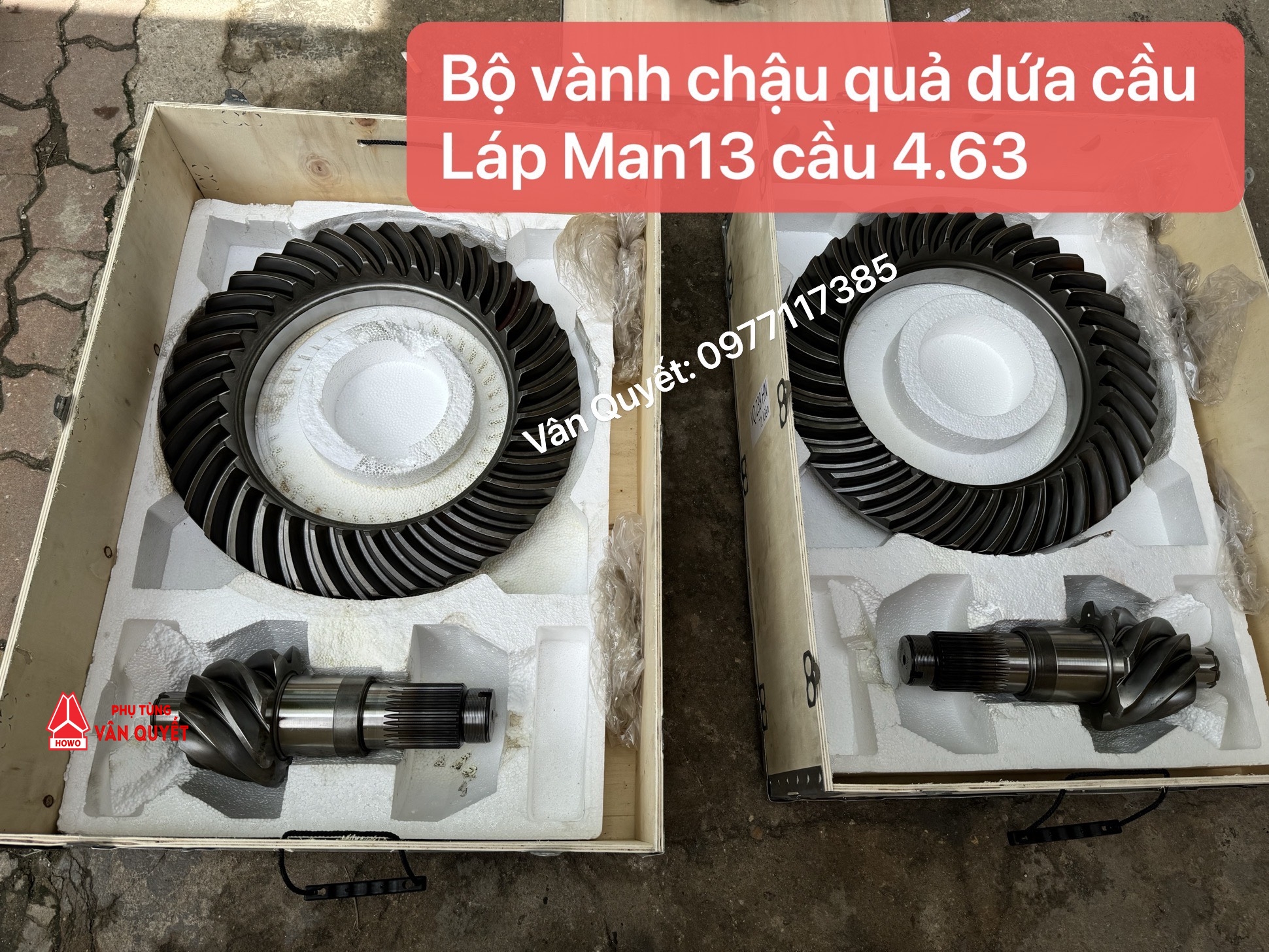 Bán vành chậu quả dứa, cùi đĩa 7/37 cầu Láp 4.63 lắp xe Howo A7, Sitrak T7H, NX440.