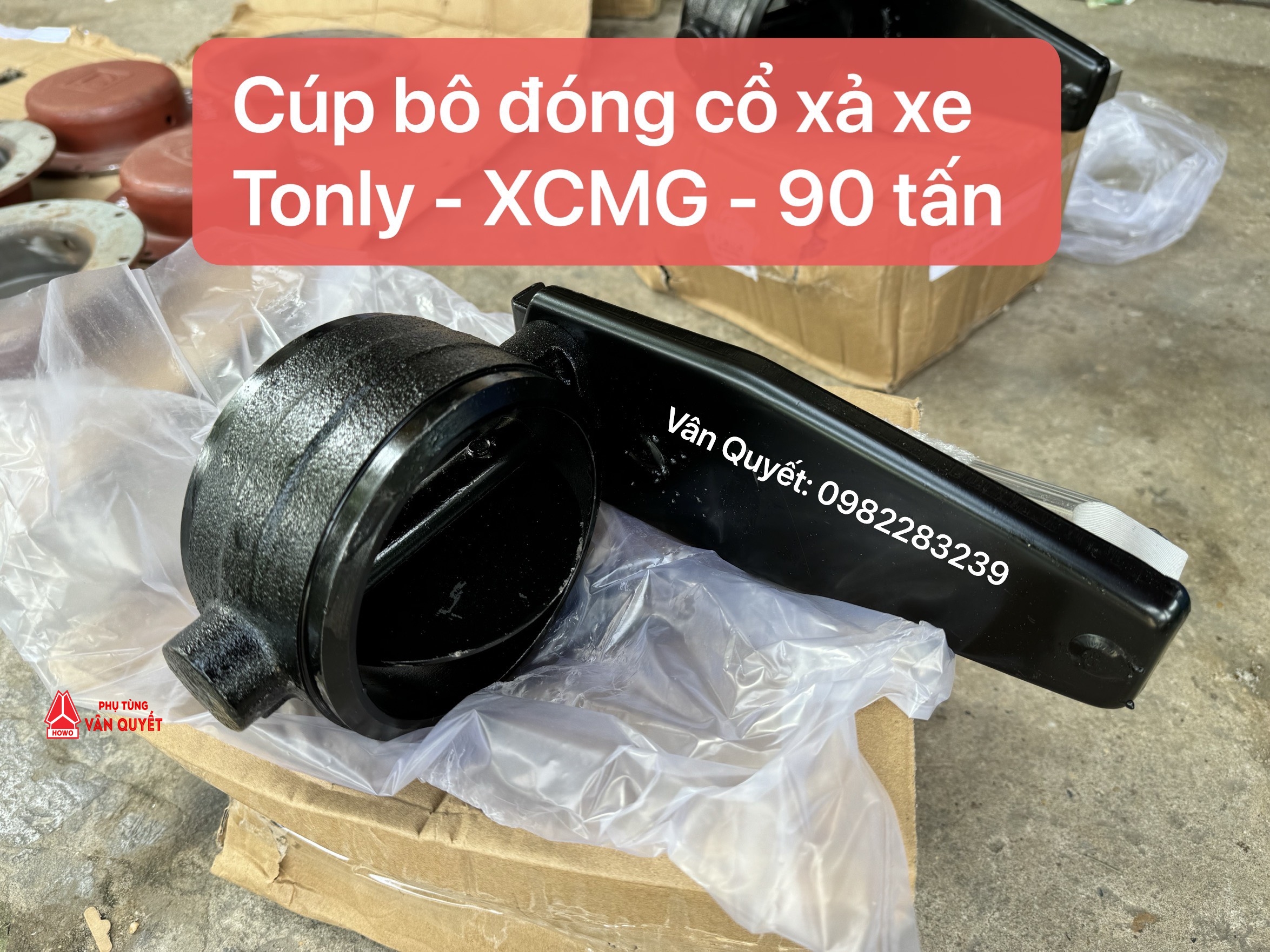 Cúp Po đóng bô cổ xả xe mỏ 90 tấn XCMG - Tonly. 9100189009 - 9100189008