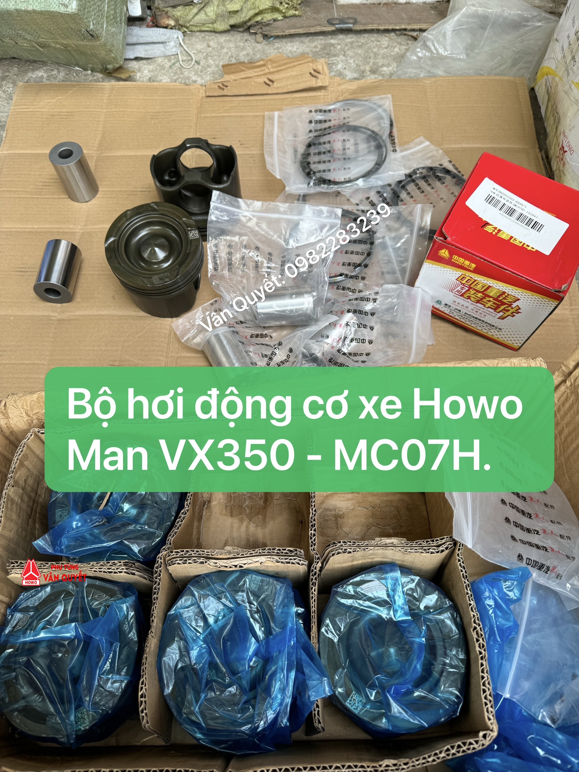 Bộ hơi động cơ MC07H. 35-50 xe Howo Man VX350 chính hãng