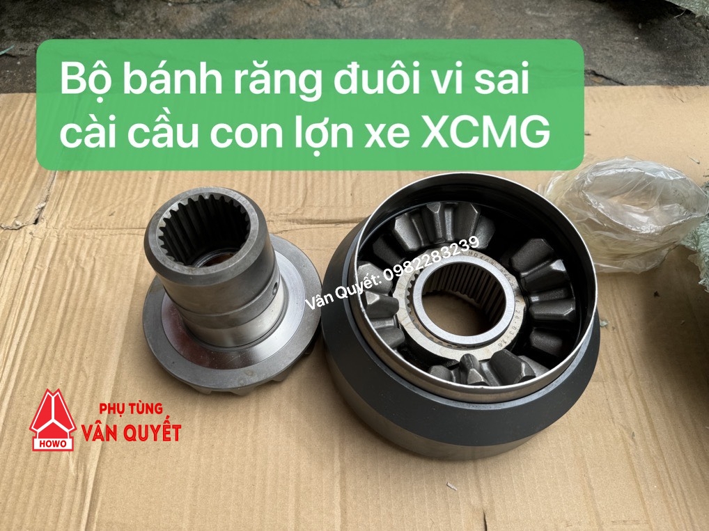 Bộ bánh răng hành tinh đuôi con lợn xe XCMG - Bộ sọ đuôi vi sai cài cầu đầu con lợn xe tải mỏ XCMG 90 tấn