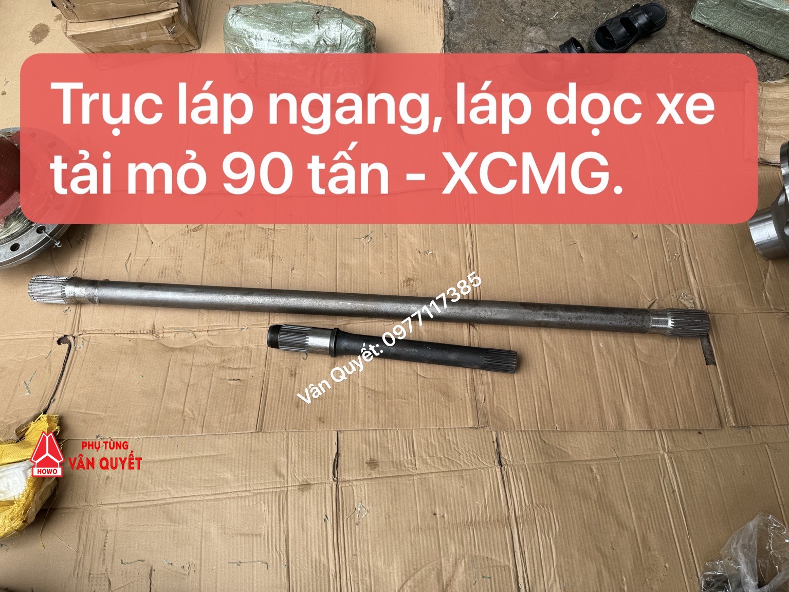 Bán trục láp ngang xe tải XCMG, trục láp dọc xe tải mỏ 90 tấn XCMG