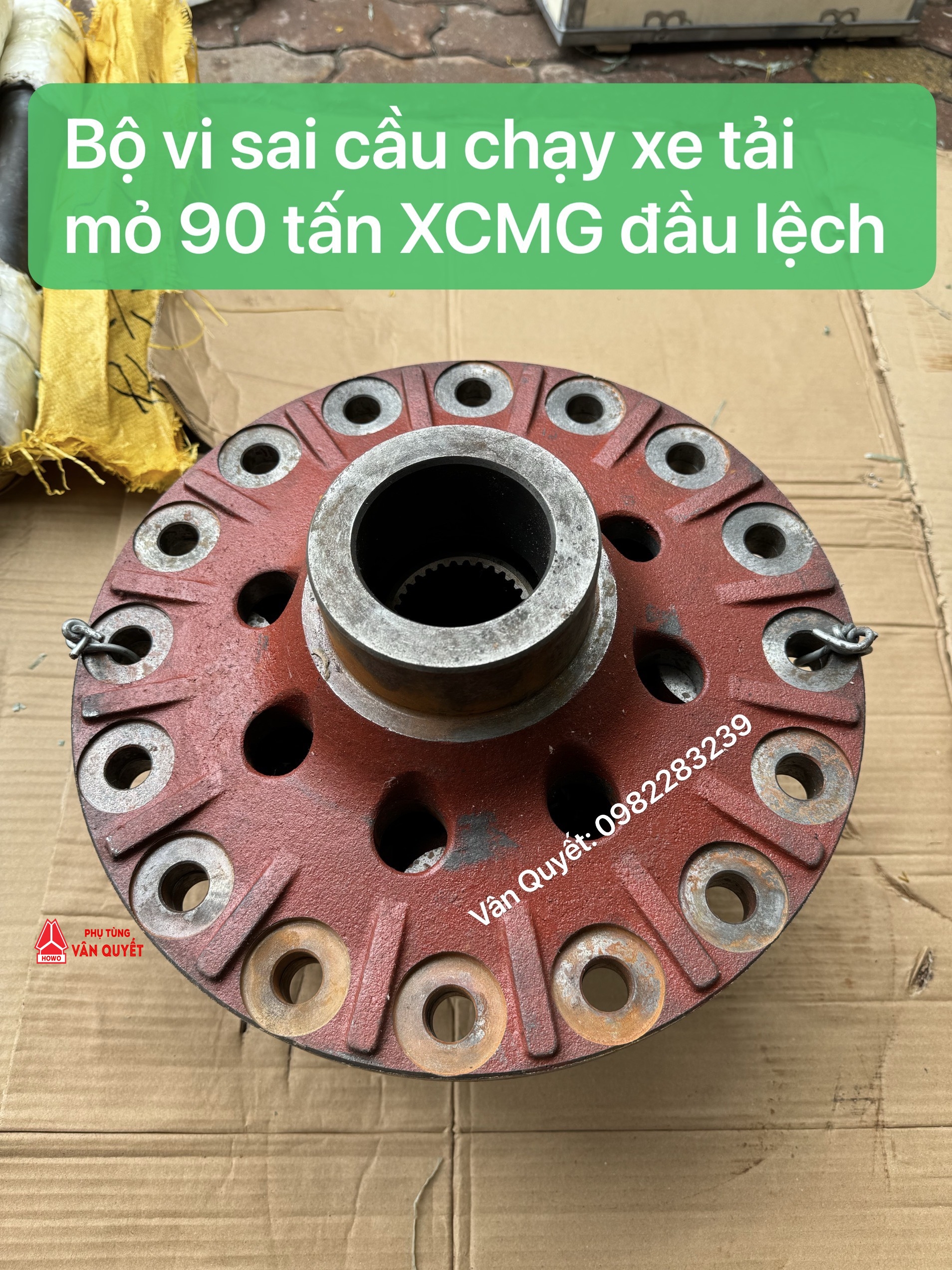 Bộ vi sai cầu chạy xe tải 90 tấn XCMG, Bộ vi sai cầu sau xe tải mỏ 90 tấn XCMG