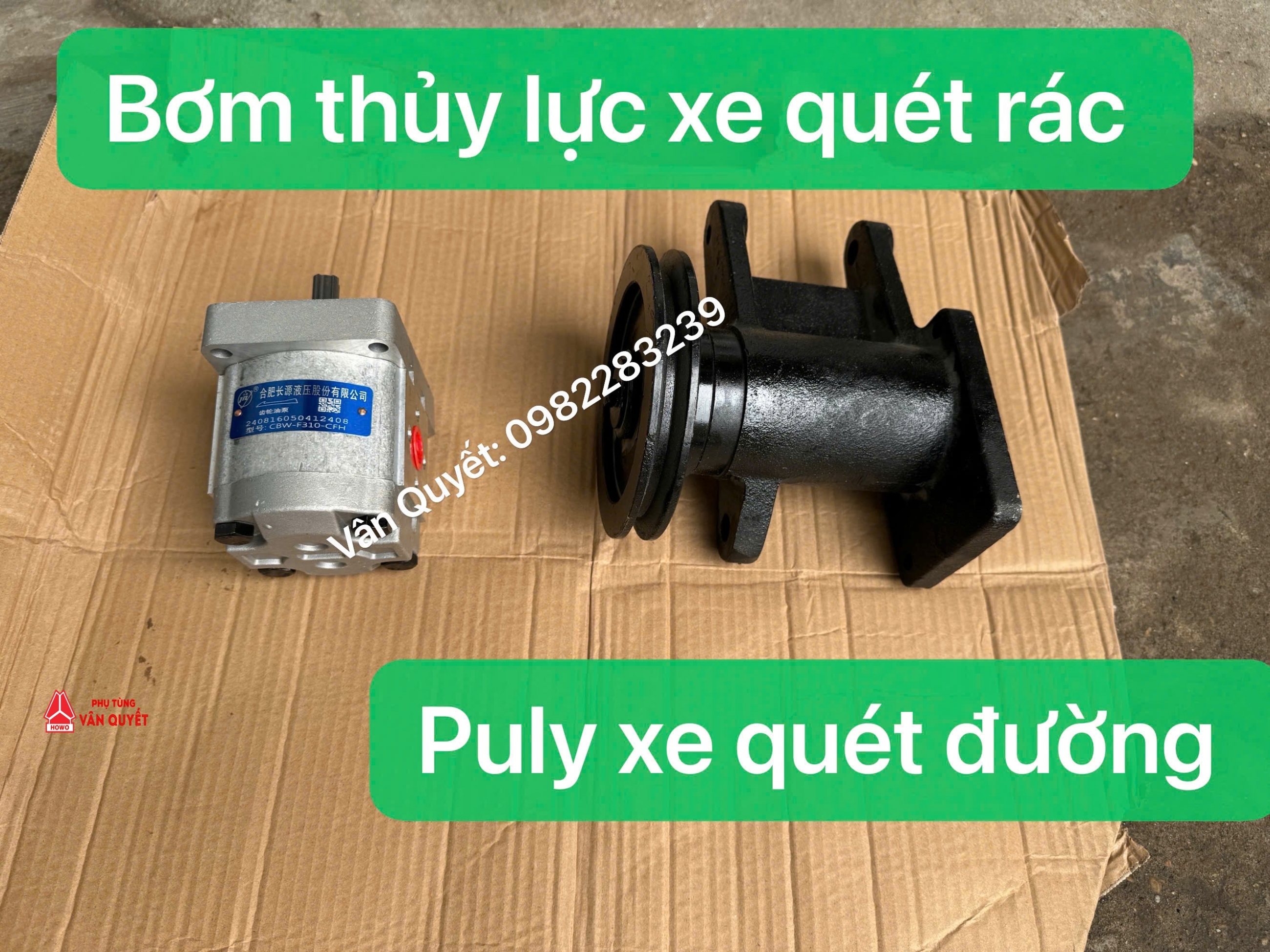 Bán bơm thủy lực xe quét rác, quét đường, Pu ly quay bơm thủy lực xe môi trường xe quét rác Isuzu