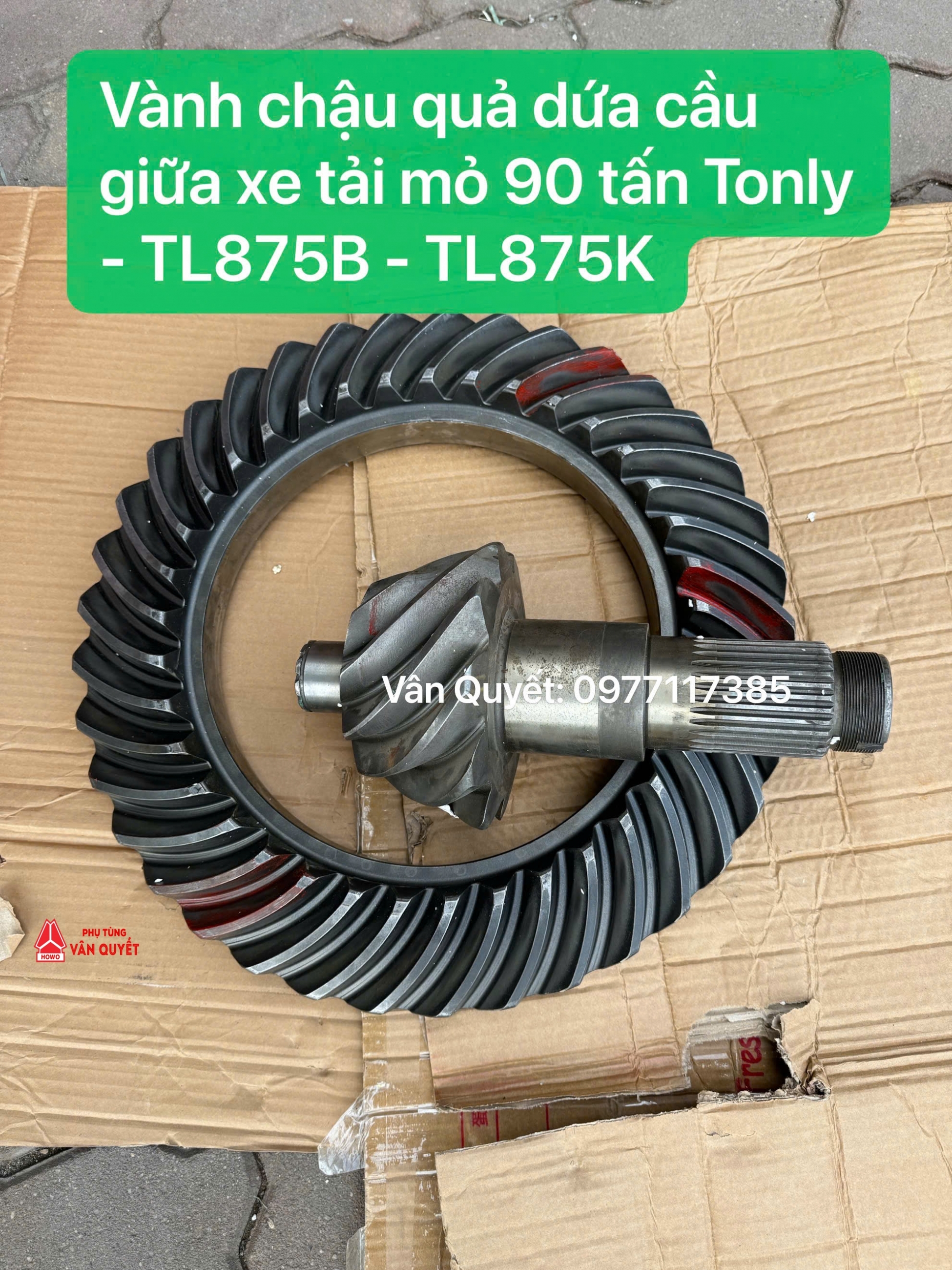 Bán vành chậu quả dứa cầu giữa xe tải mỏ 90 tấn Tonly - TL875K - TL875B