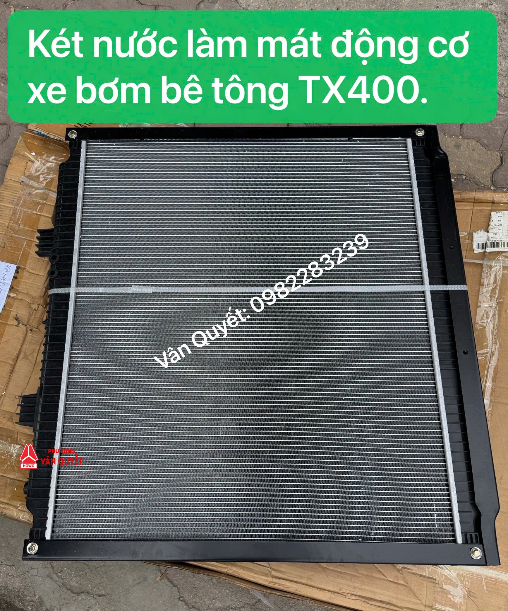 Bán két nước làm mát động cơ xe bơm bê tông Howo TX400. 812W06100-0002, 812W06100-0003