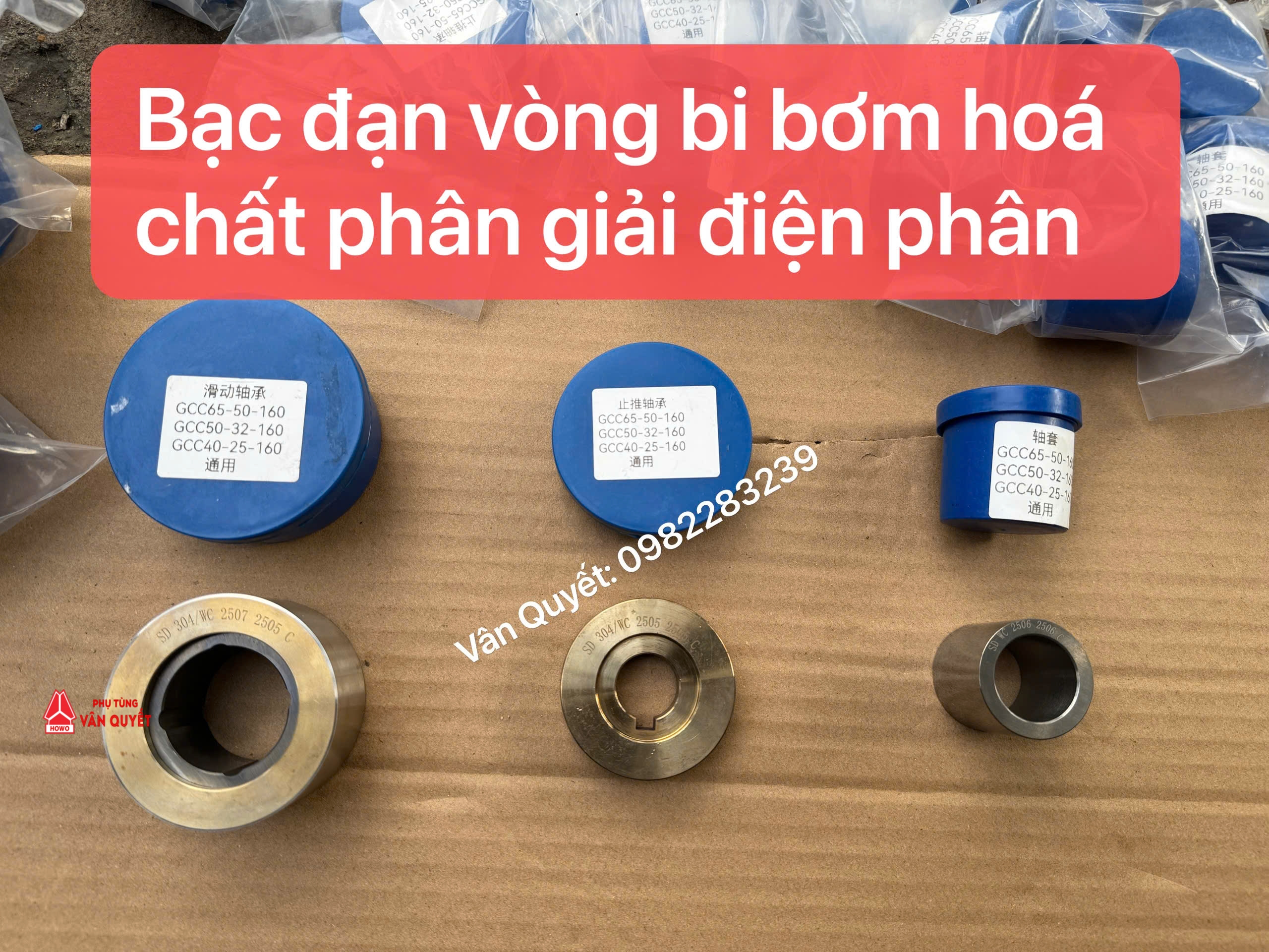 Vòng bi, bạc đạn bơm giải hấp điện phân, bơm hóa chất. GCC 65-50-160. GCC 50-32-160. GCC 40-25-160.