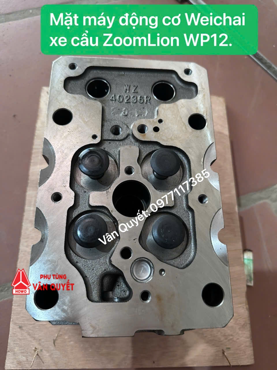 Bán mặt máy động cơ Weichai WP12-375E50 xe cẩu Zoomlion. 16111640236R