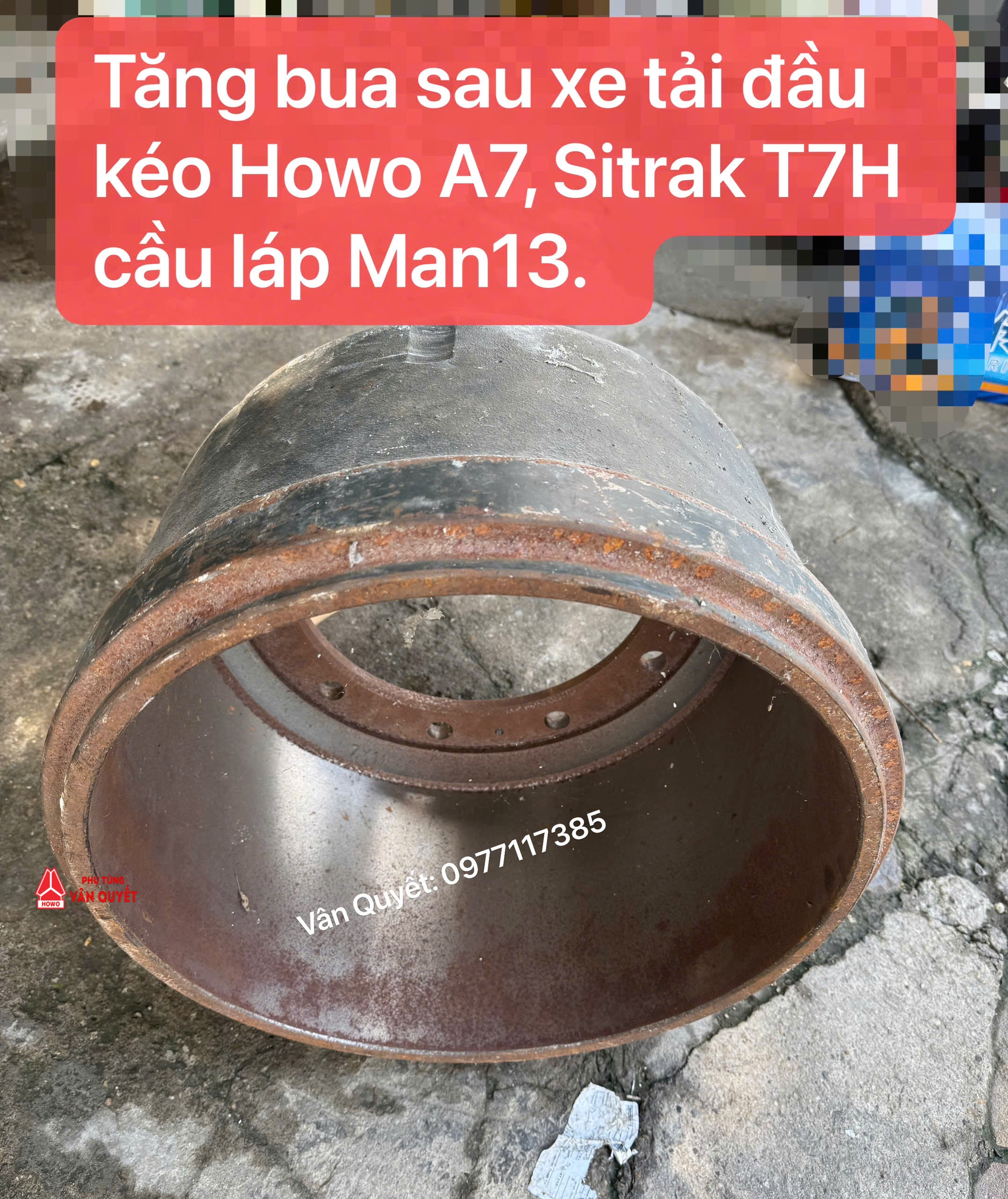 Tăng bua sau xe đầu kéo Howo A7, Sitrak T7H, Cầu láp Man13. AZ9761349001
