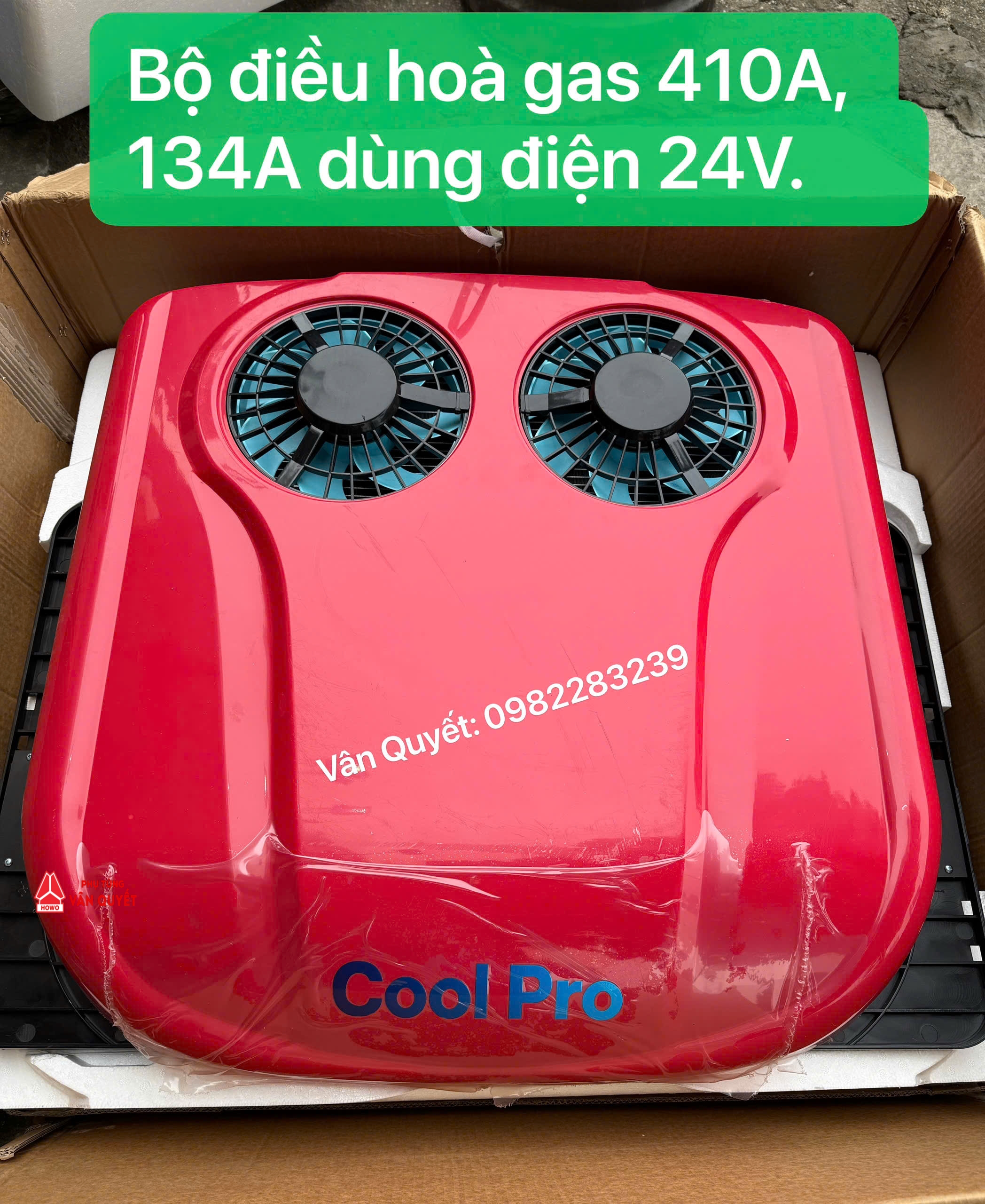 Bán điều hòa lắp xe tải dùng điện ắc quy 24V - 2600W gas 410A và 134A