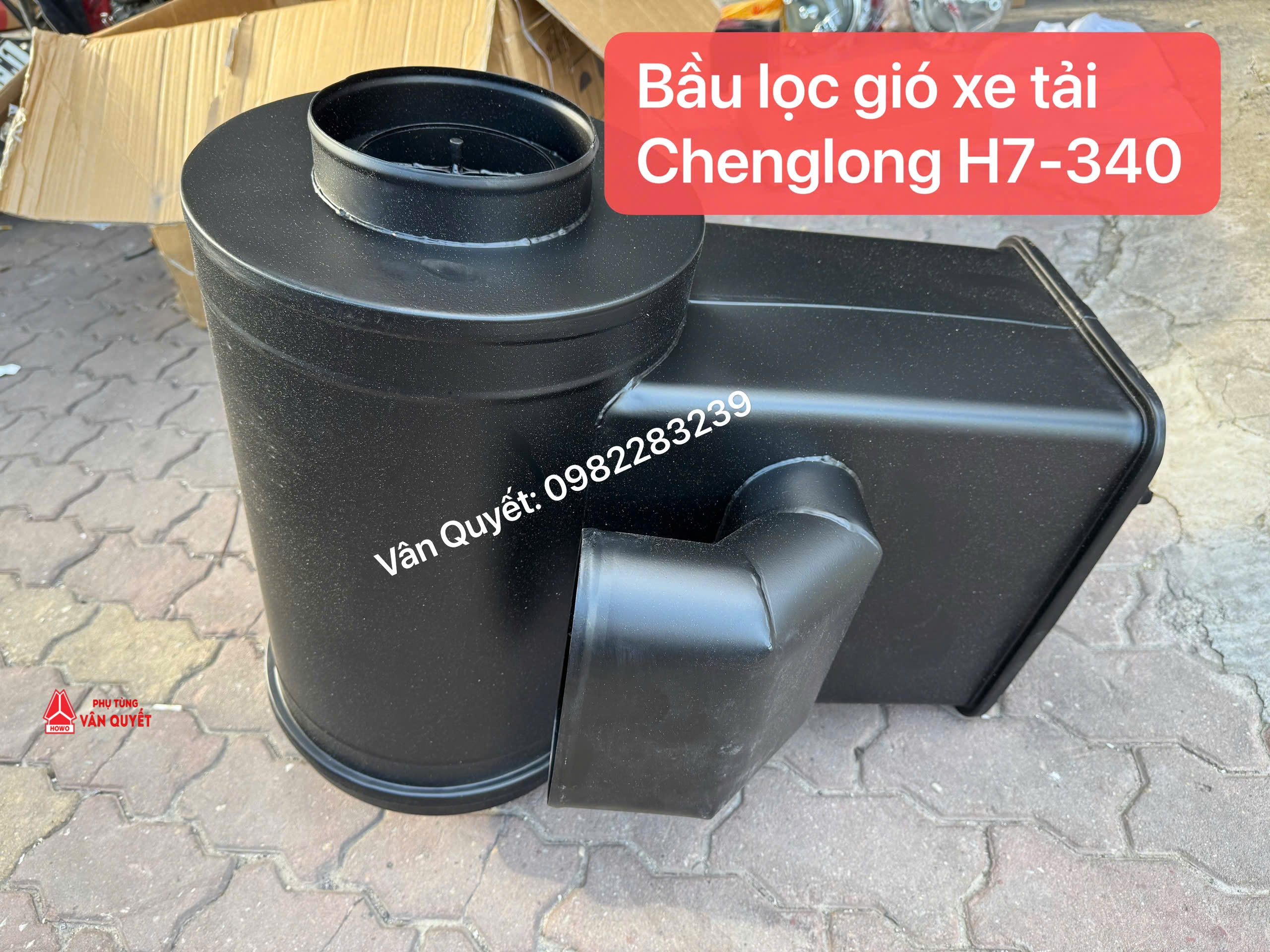 Bầu lọc gió khô xe tải Chenglong H7-340