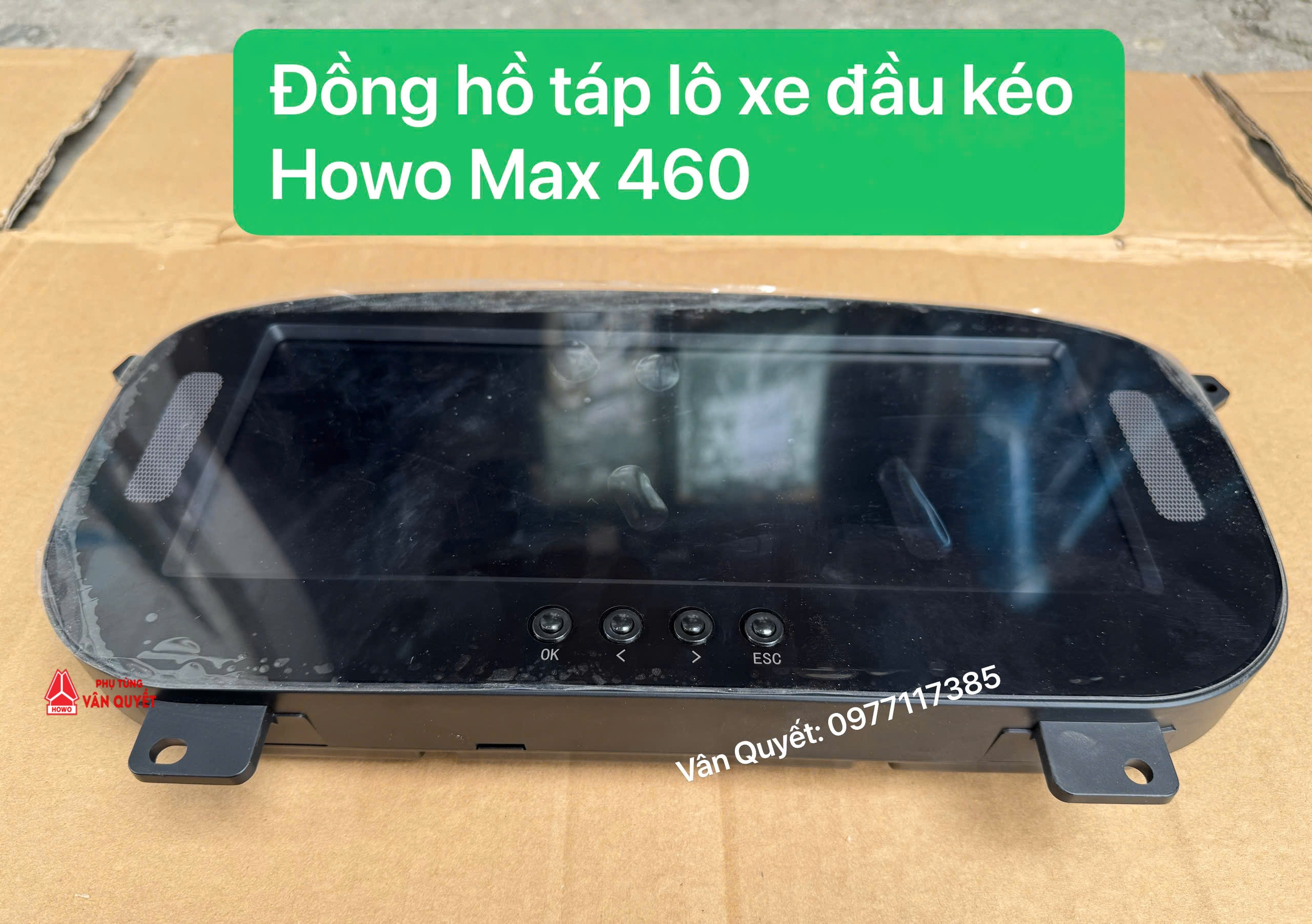 Bảng đồng hồ táp lô màn hình led xe đầu kéo Howo Max 460. YG9525584060