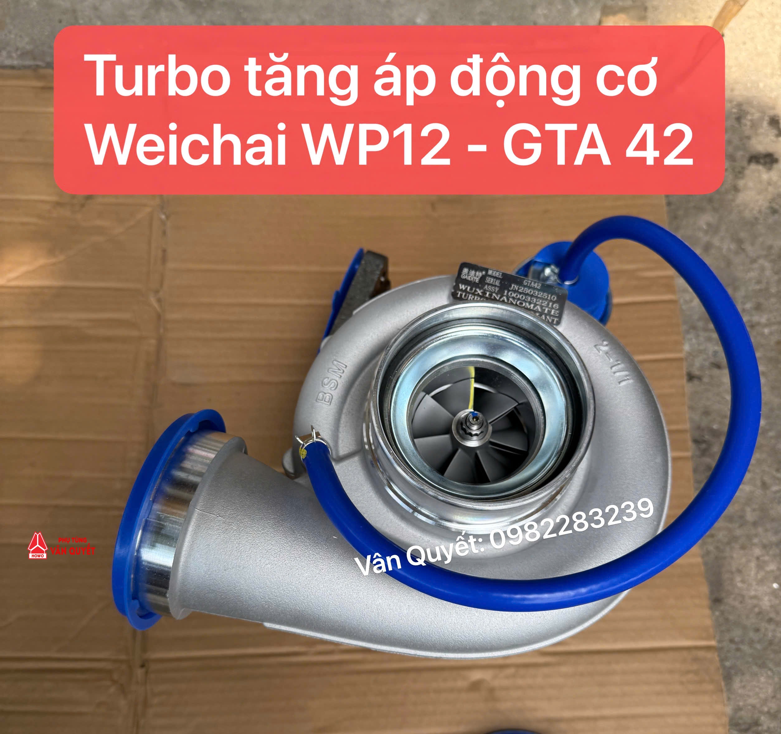 Turbo tăng áp GTA42 động cơ Weiachi WP12. 1000332216