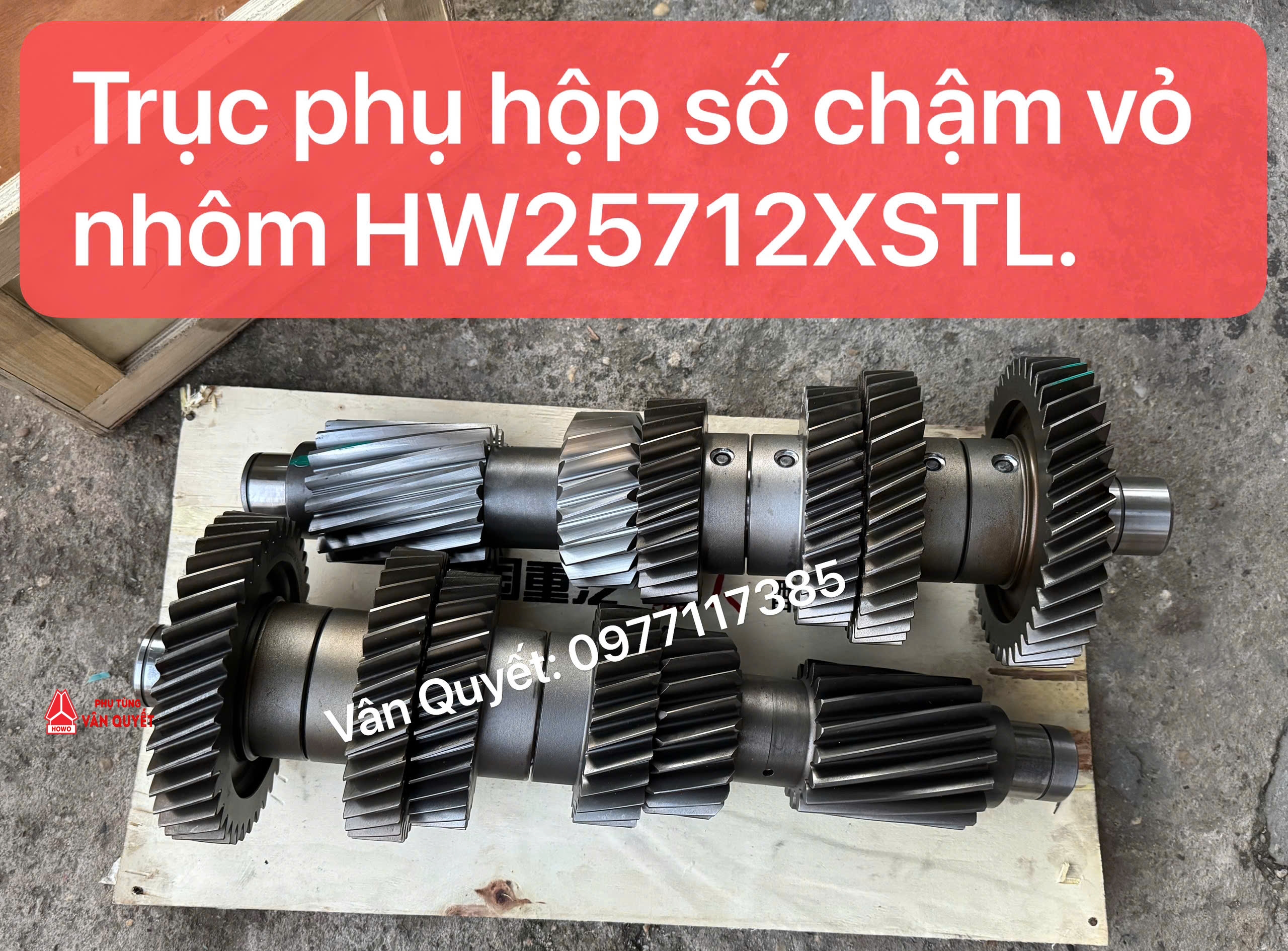 Bán trục số phụ tổng thành 12 số chậm HW25712XSTL xe Sitrak T7H-440. KC2203030228