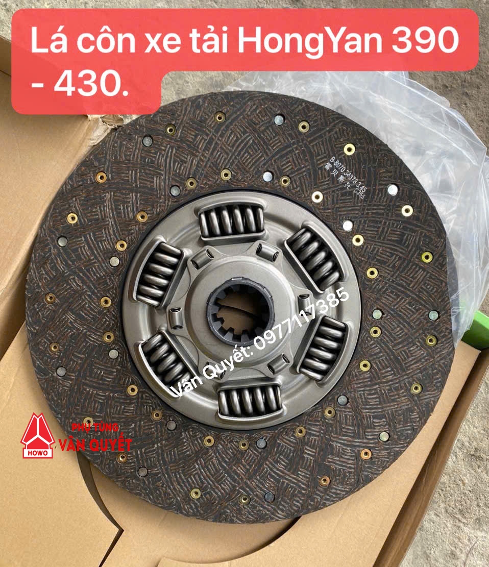 Bán lá côn, Bàn ép côn xe tải Iveco HongYan 390, đầu kéo HongYan 430