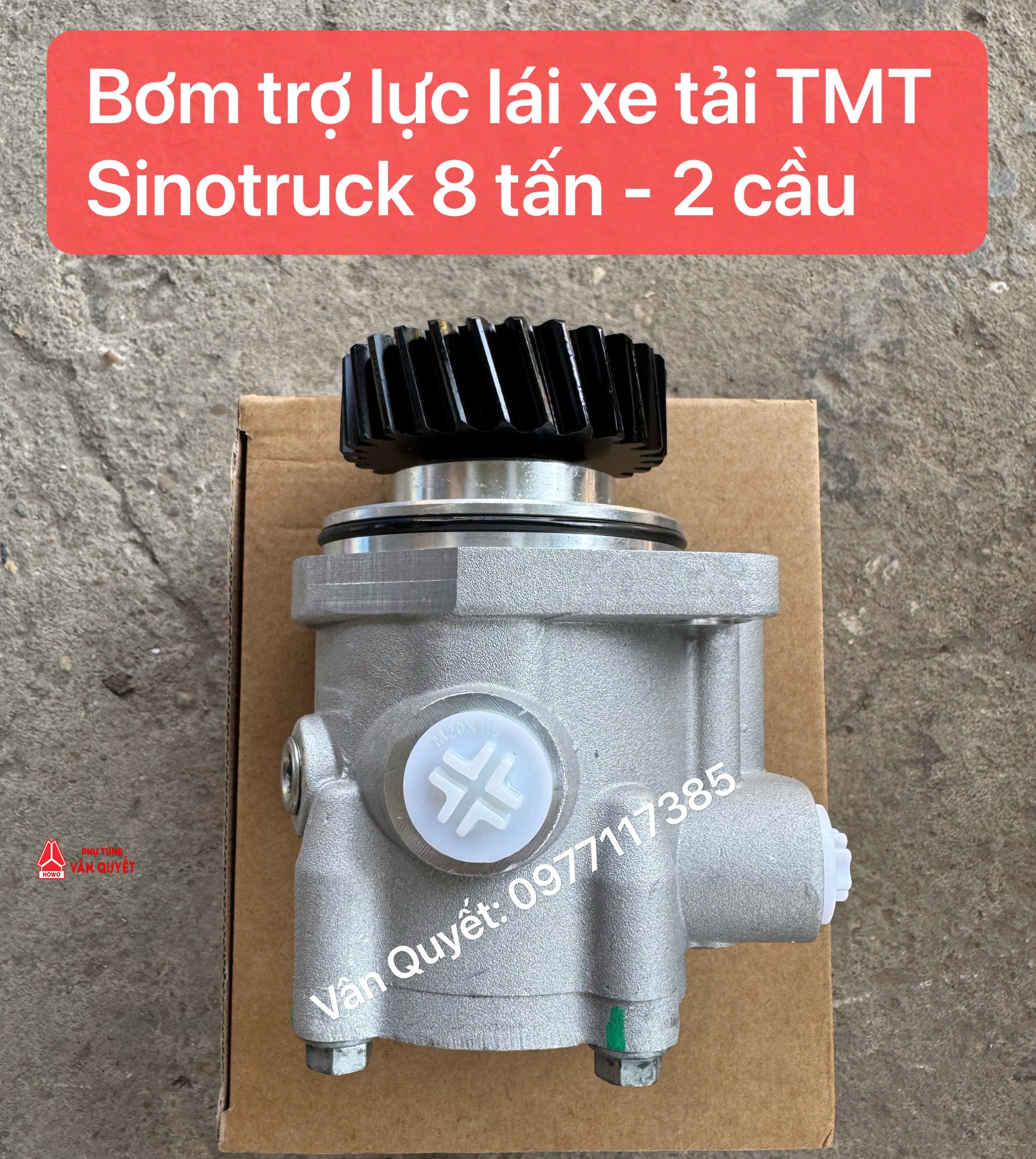 Bơm trợ lực lái 27 răng xe tải TMT Sinotruk 8 tấn 2 cầu. FG9816470929