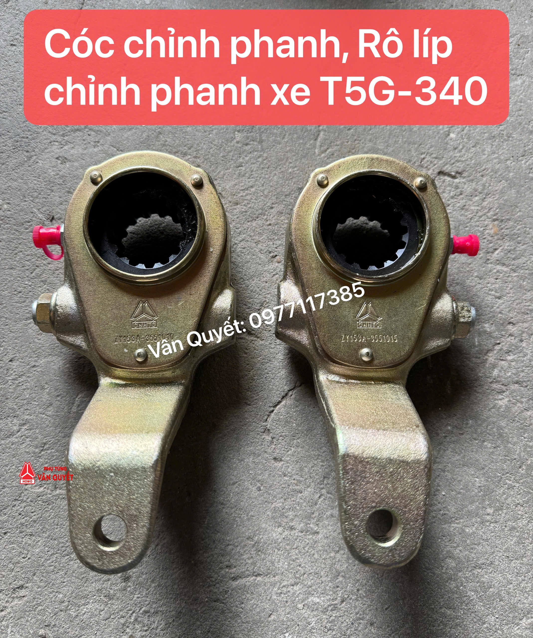 Cóc phanh sau xe Howo T5G, TMT336 - 14 then ZY153A - 3551015. ZY153A - 35510110