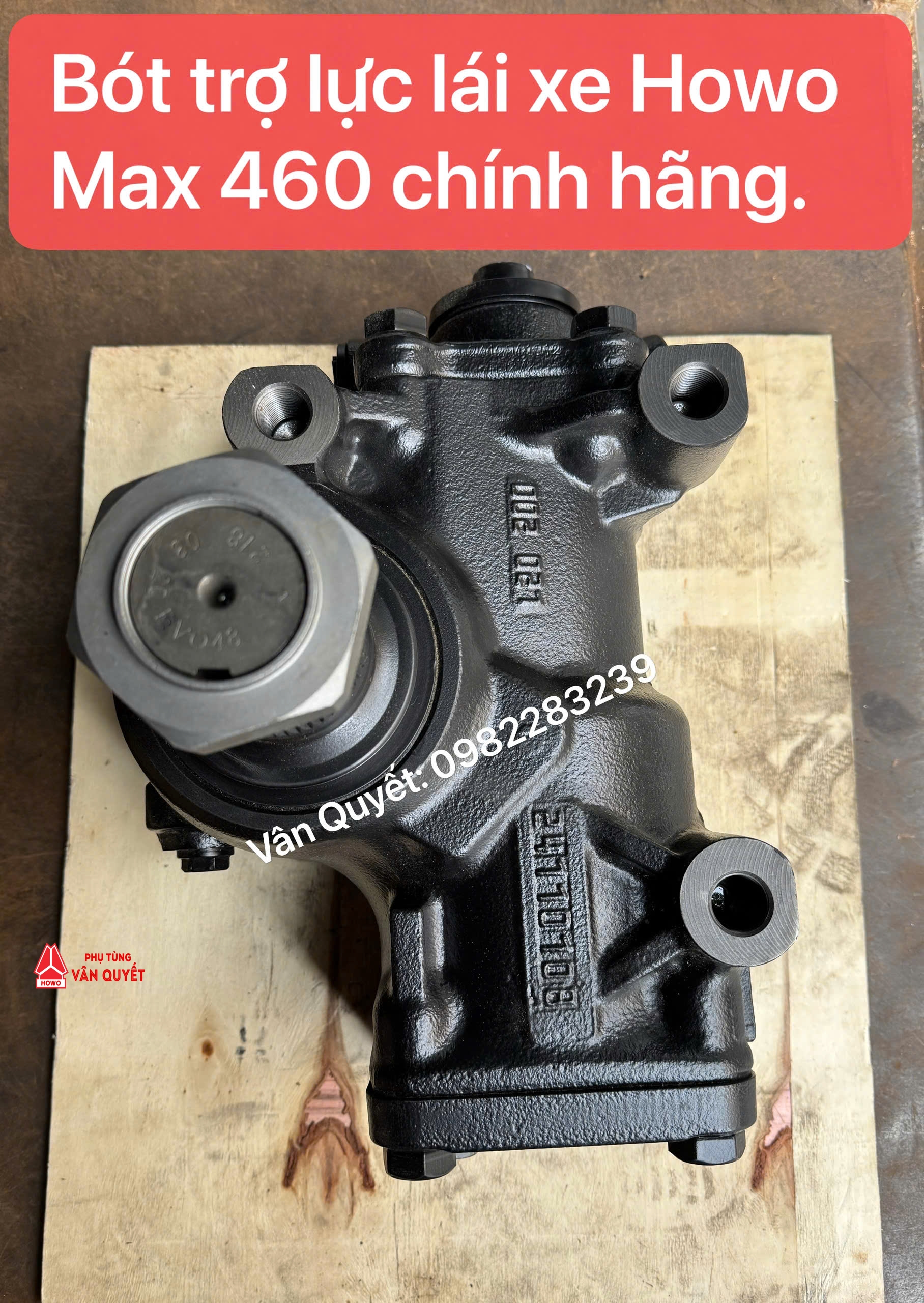 Bót trợ lực lái xe đầu kéo Howo Max 460 chính hãng. WG9925477108