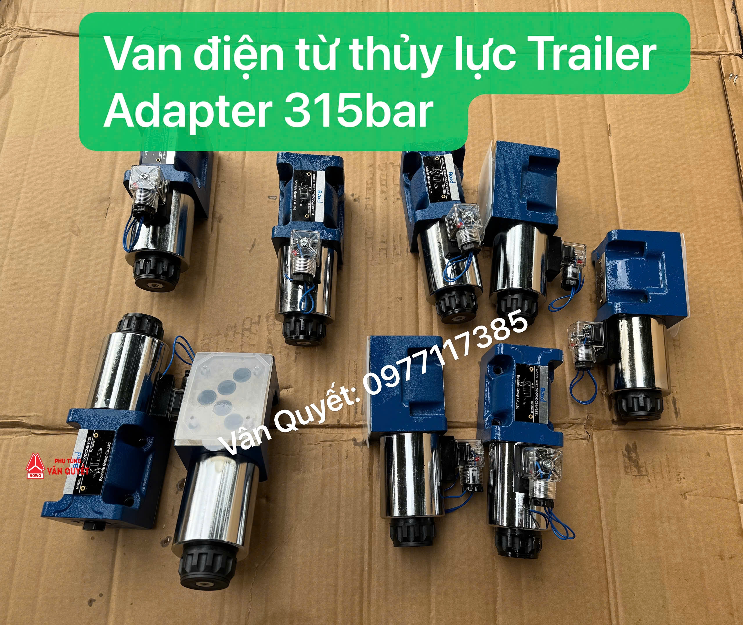 Van điện từ thủy lực Trailer Adapter 315bar. Van điện từ thủy lực RPE10Y-5X/DC24N9Z5L