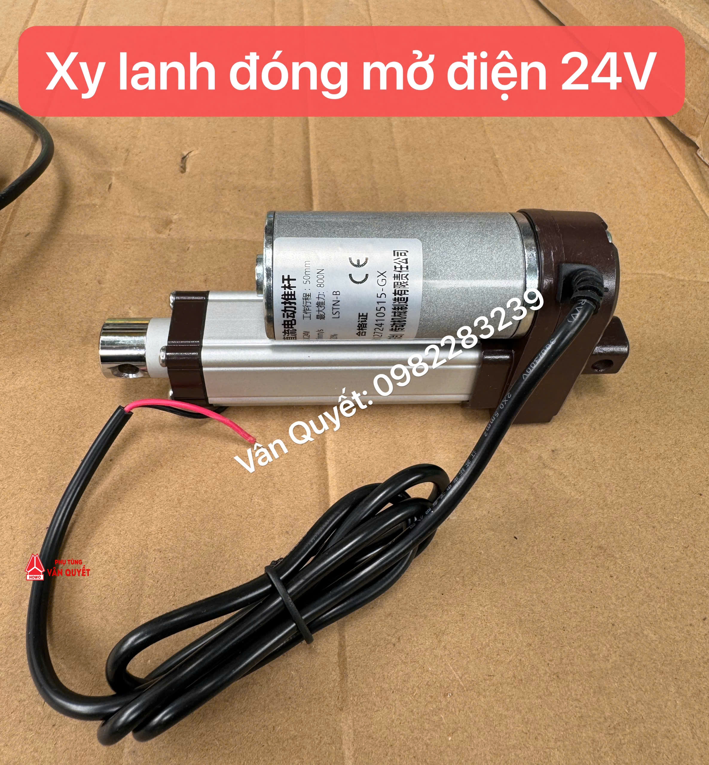 Xy lanh ga tự động 24V, Xy lanh đóng mở điện 24V.
