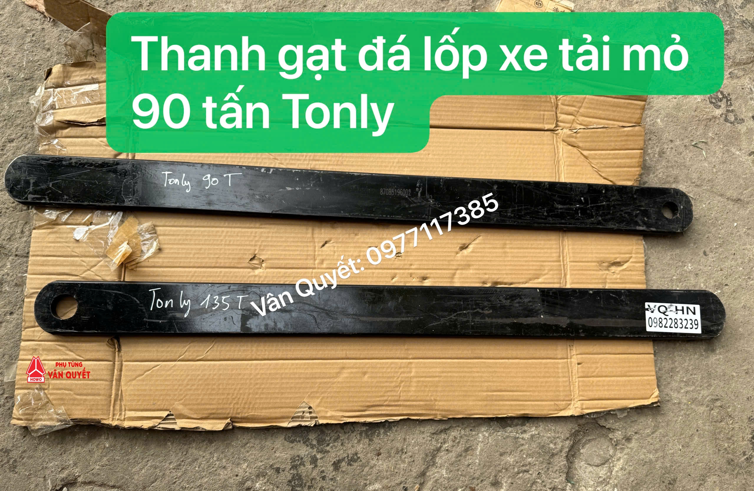 Thanh gạt đá lốp xe tải chạy mỏ Tony 90 tấn - 135 tấn 16x90x1200. TL87085196002