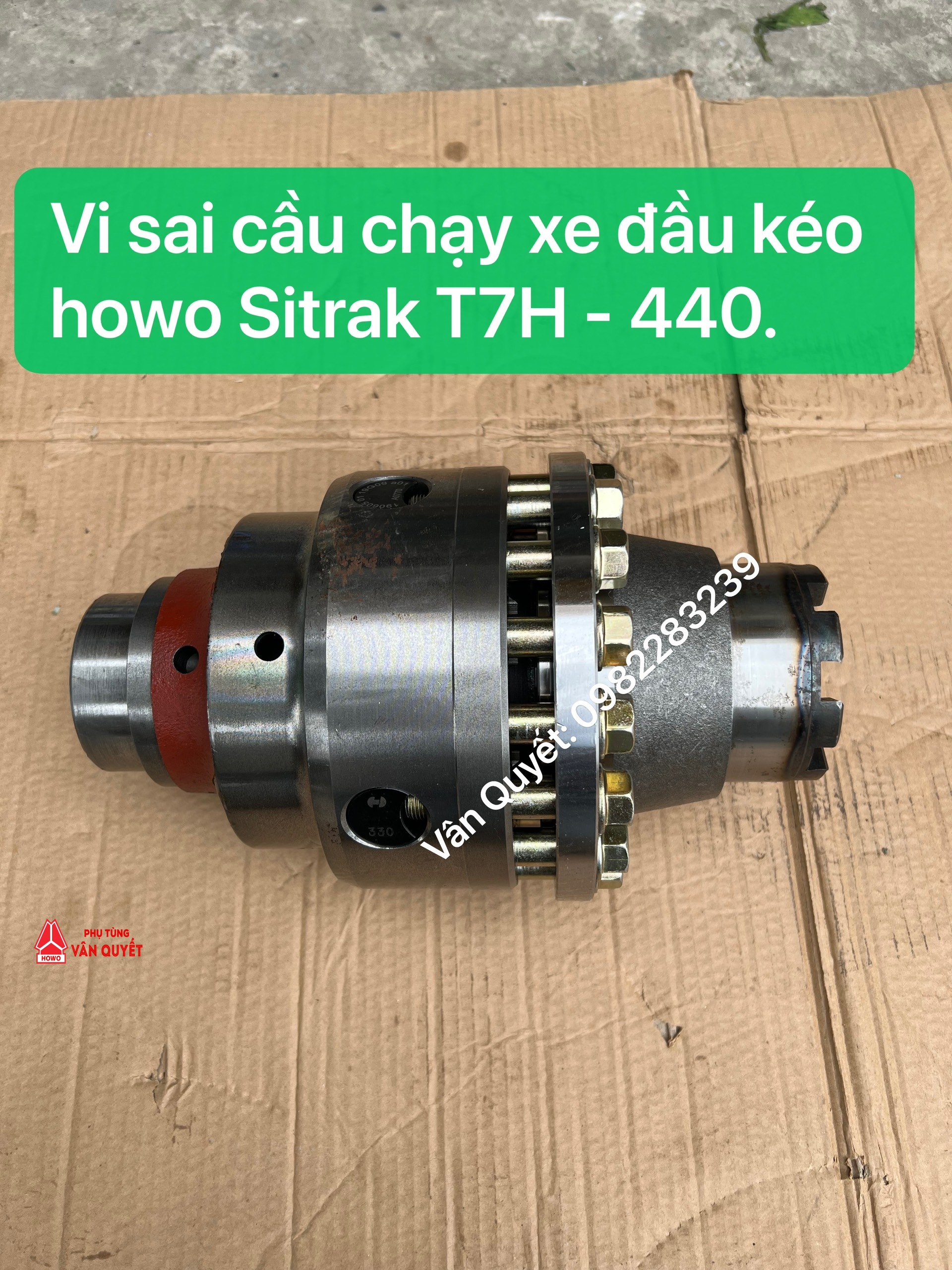 Vi sai cầu chạy, vi sai cầu sau xe Sitrak T7H-440 cầu Man MCP16. 712-35105-0074-1, 71235105-0075