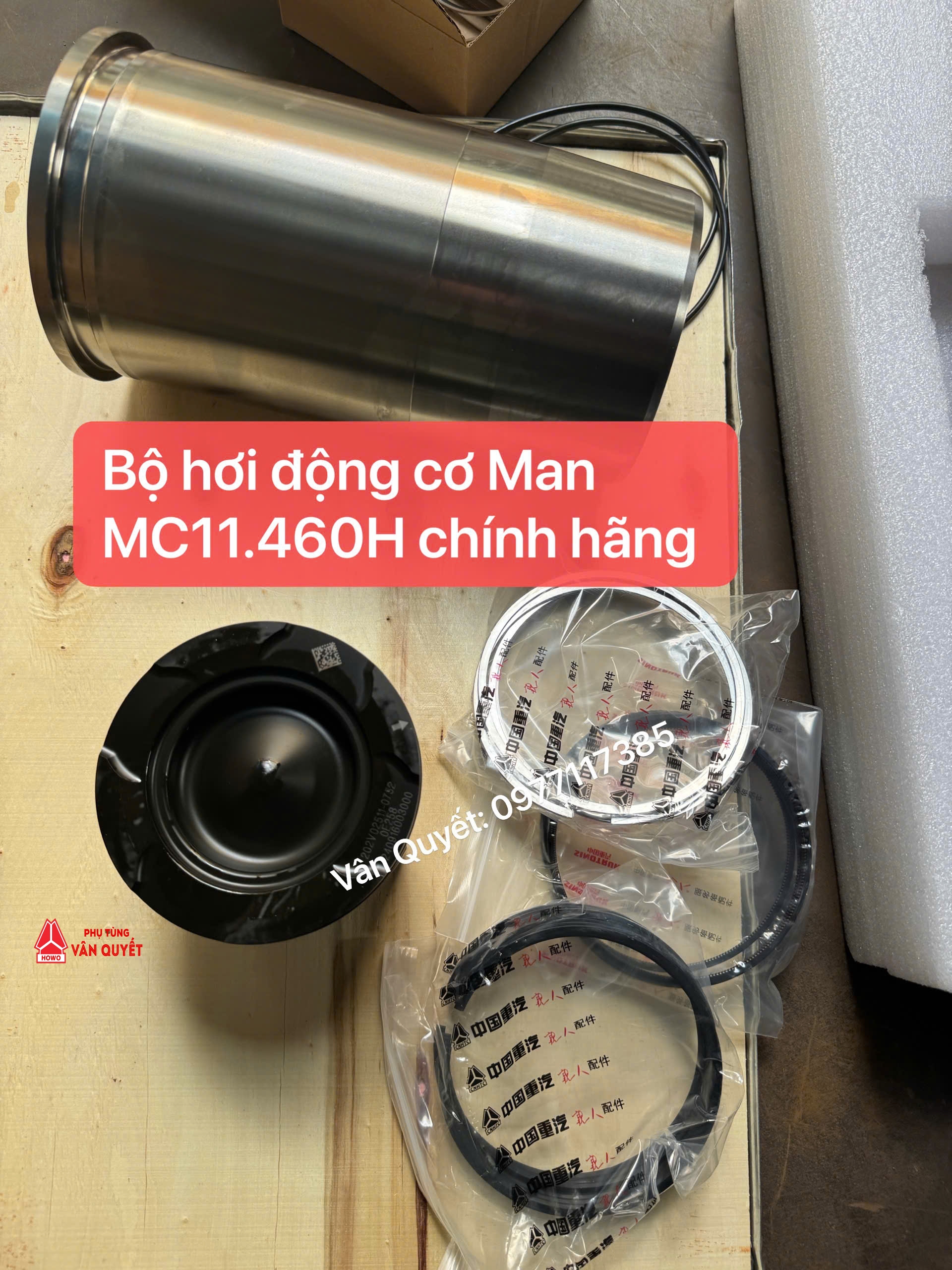 Bộ hơi xe Howo Max 460 - MC11.460-50. 202V-00010-5102