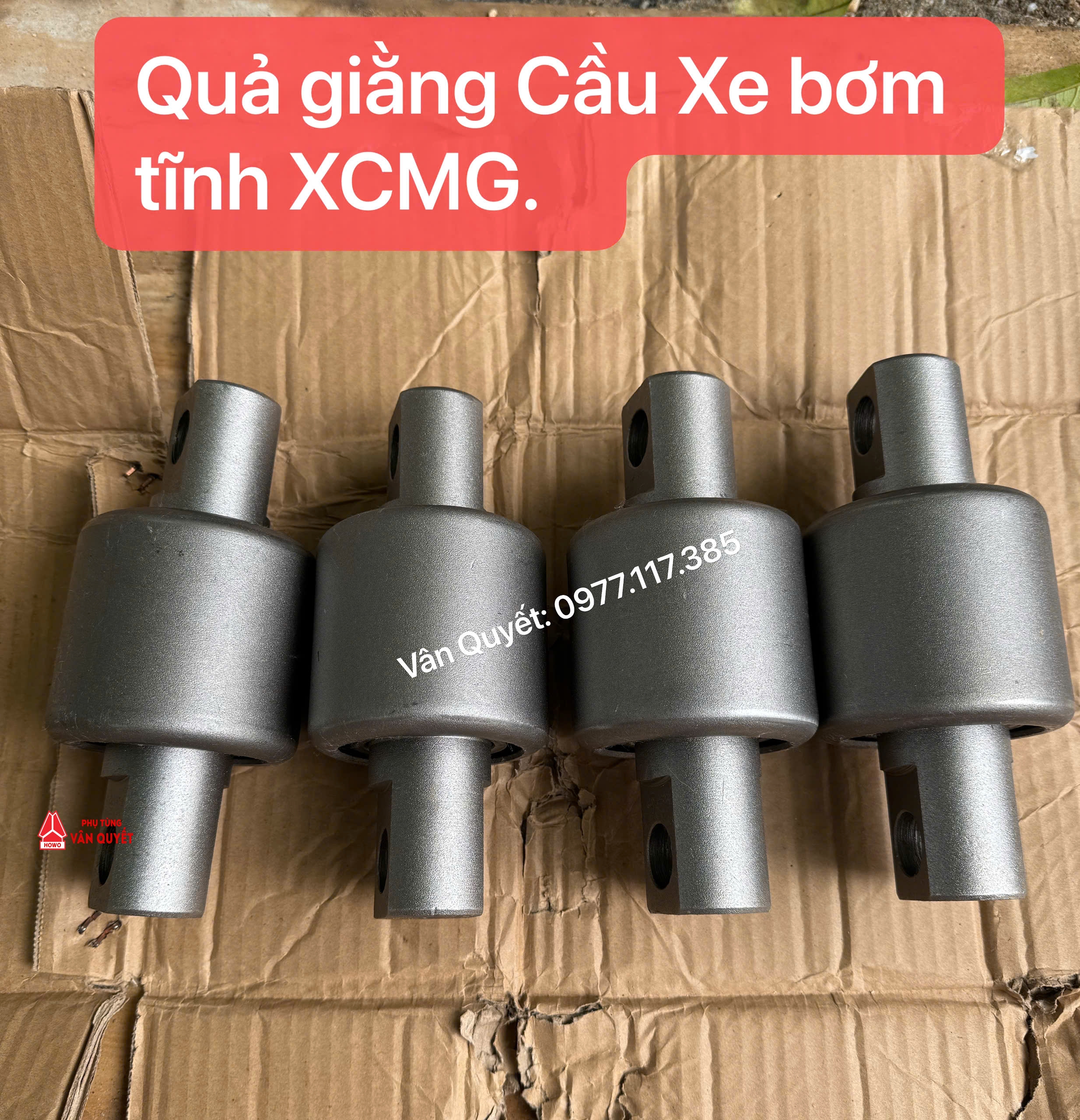 Quả giằng cầu phi 85x80x152x21 lắp xe bơm bê tông, bơm tĩnh XCMG.