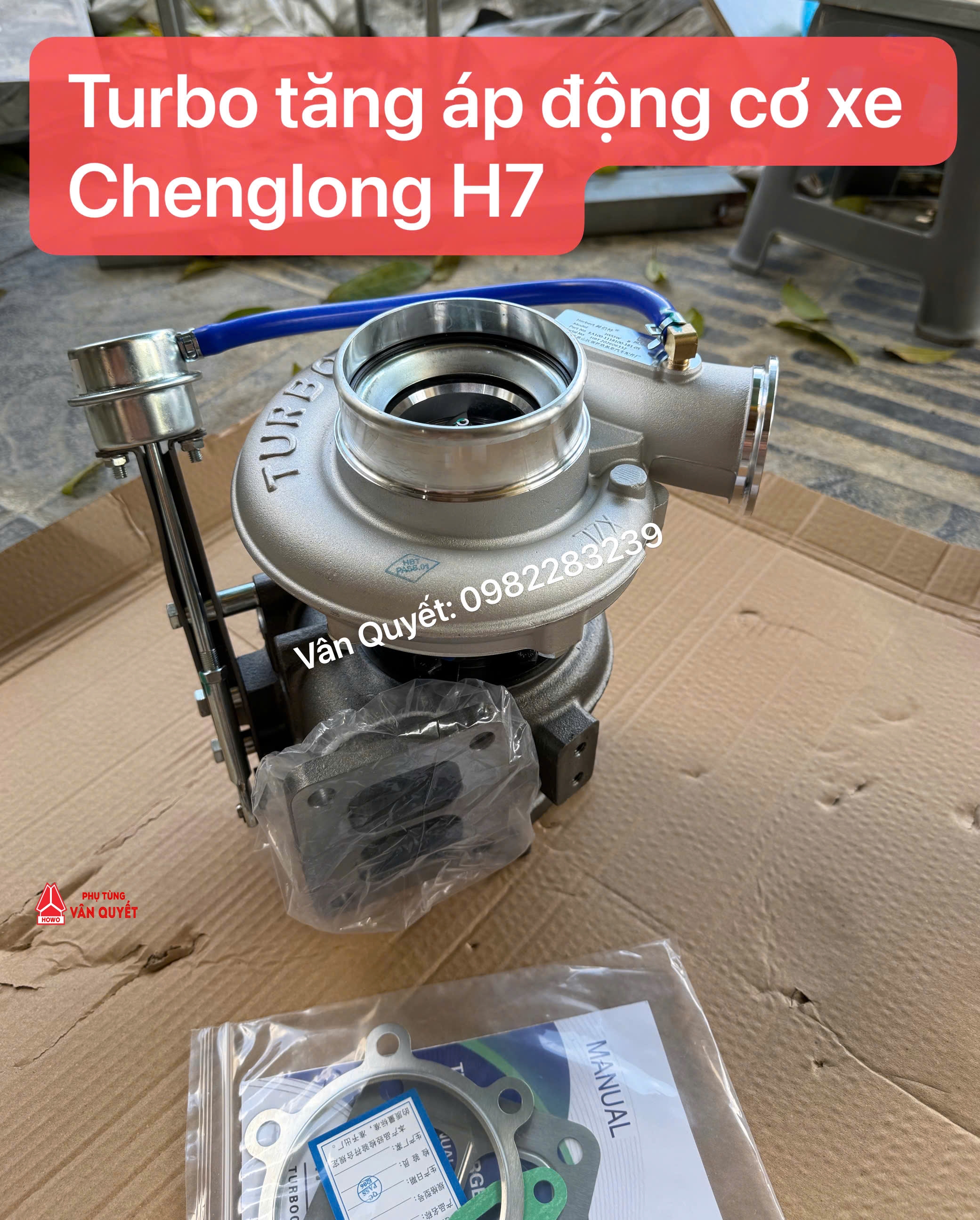 Turbo tăng áp động cơ Yuichai xe Chenglong H7 - HX55 mã: KA100-1118100-181-05