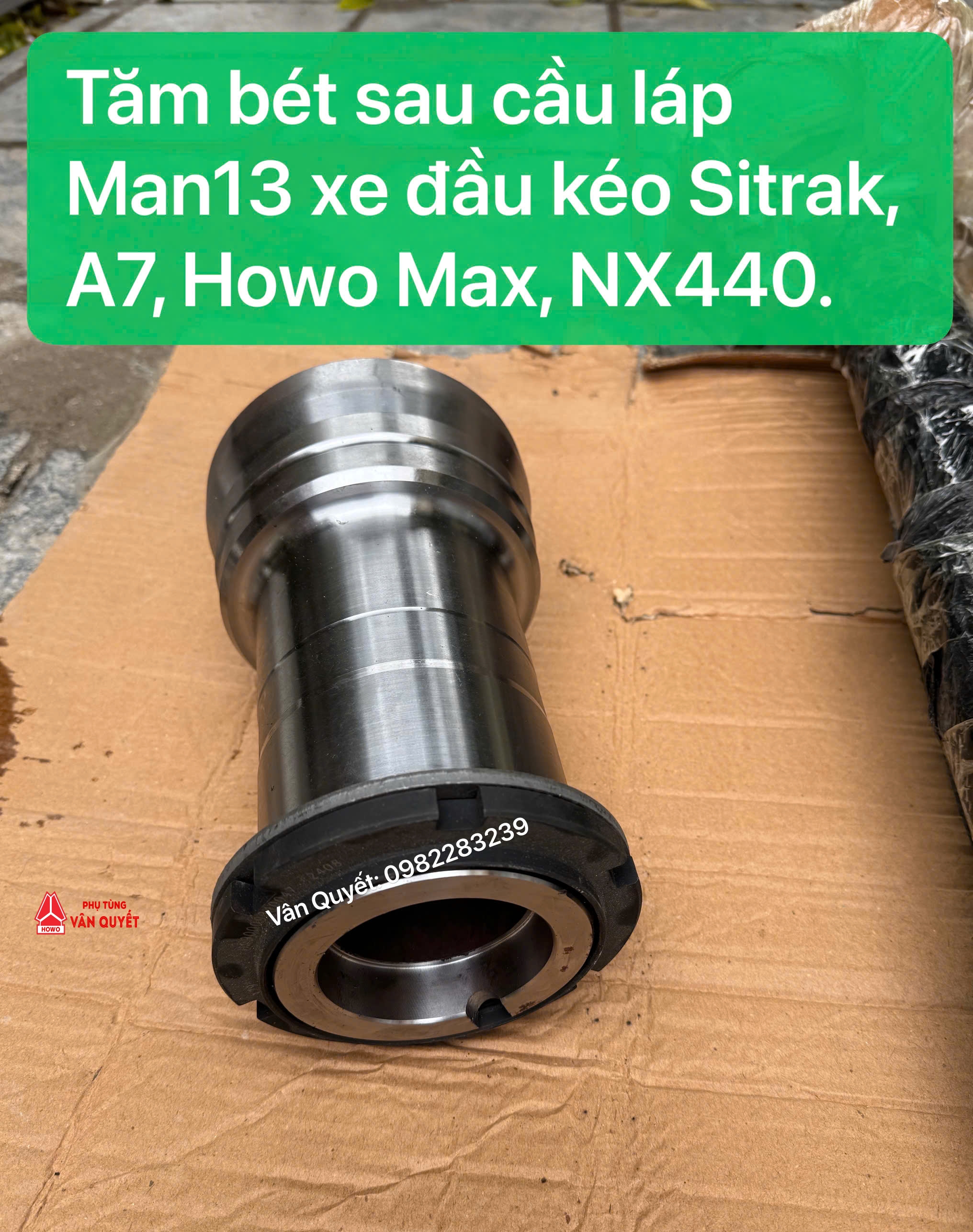 Đầu tăm bét sau cầu láp Man13 xe đầu kéo Howo Sitrak T7H-440, A7-375-420.